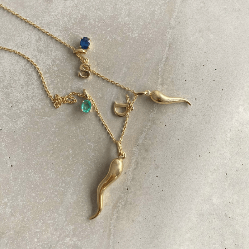 EVELYNE-M ANIMORUM | Sapphire Noblesse - Pendant - 18 Karat Gold