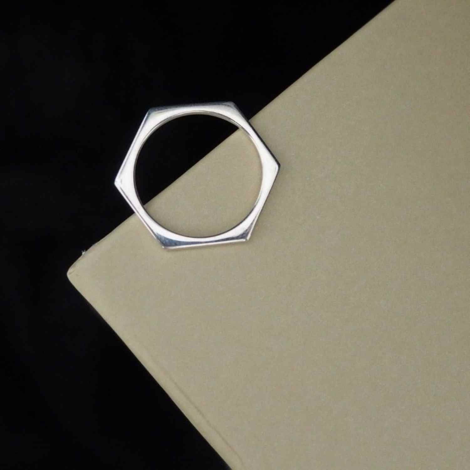 EVELYNE-M CLEOMETRA | Hexagon - Ring - Silver