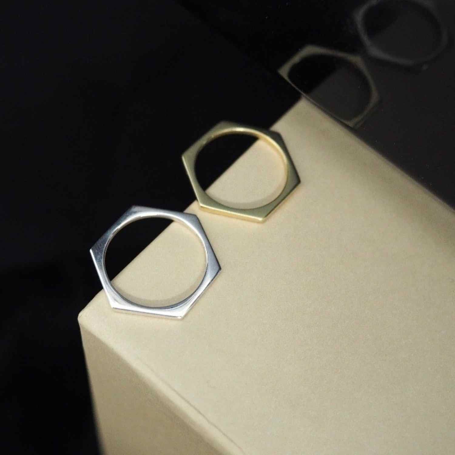EVELYNE-M CLEOMETRA | Hexagon - Ring - Silver
