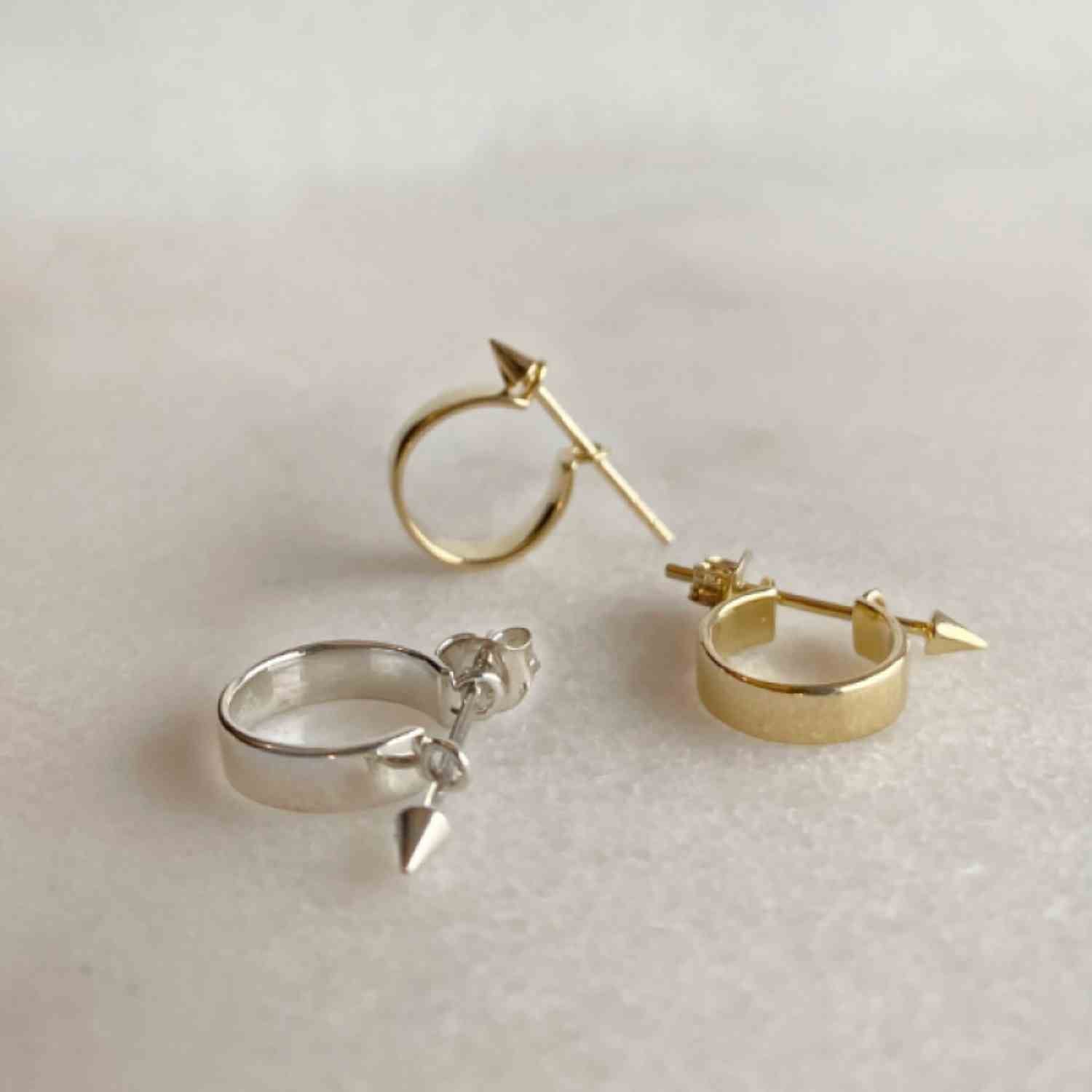 EVELYNE-M CLEOMETRA | Pendulum - Stud Creole - Silver