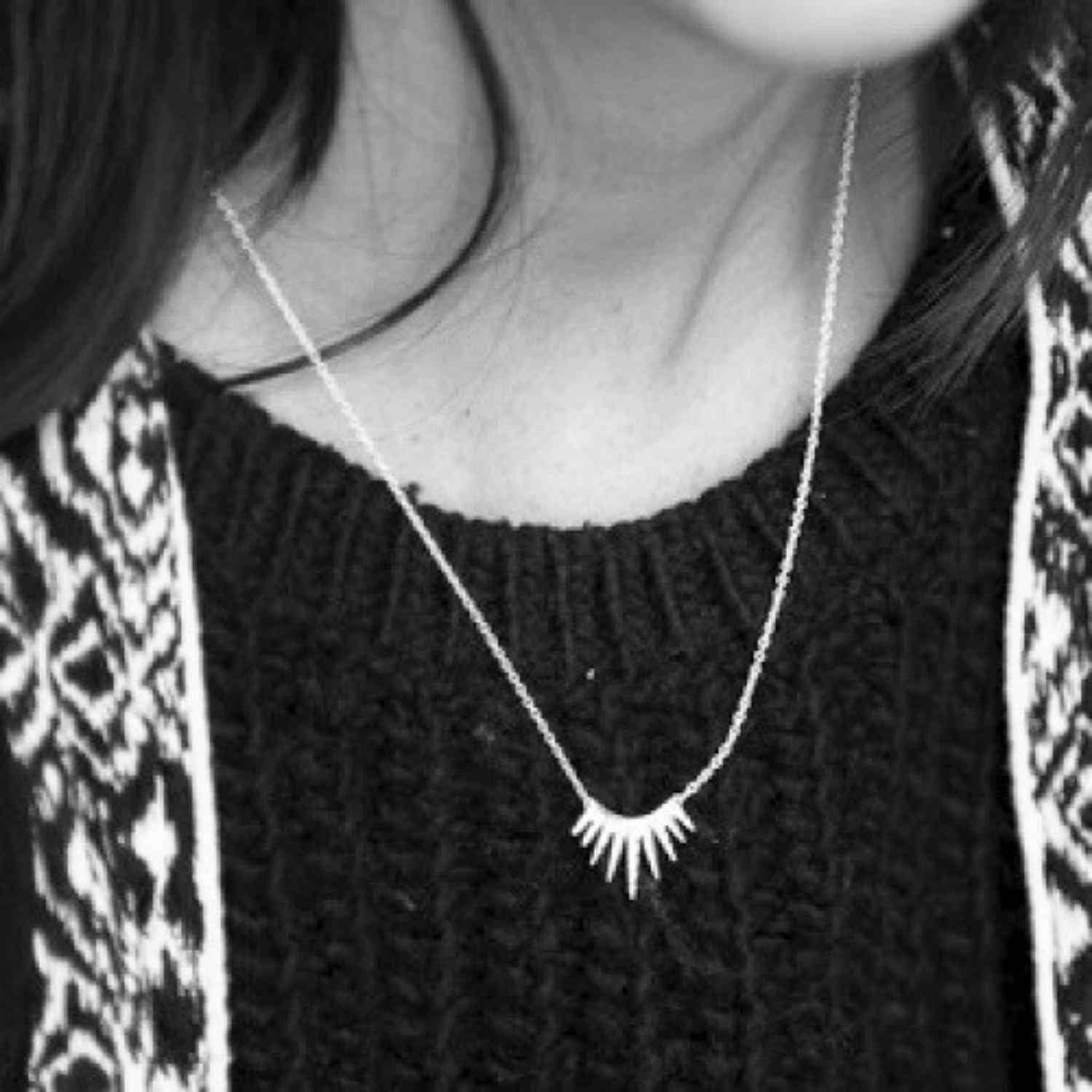 EVELYNE-M CLEOMETRA | Sun - Necklace - Silver