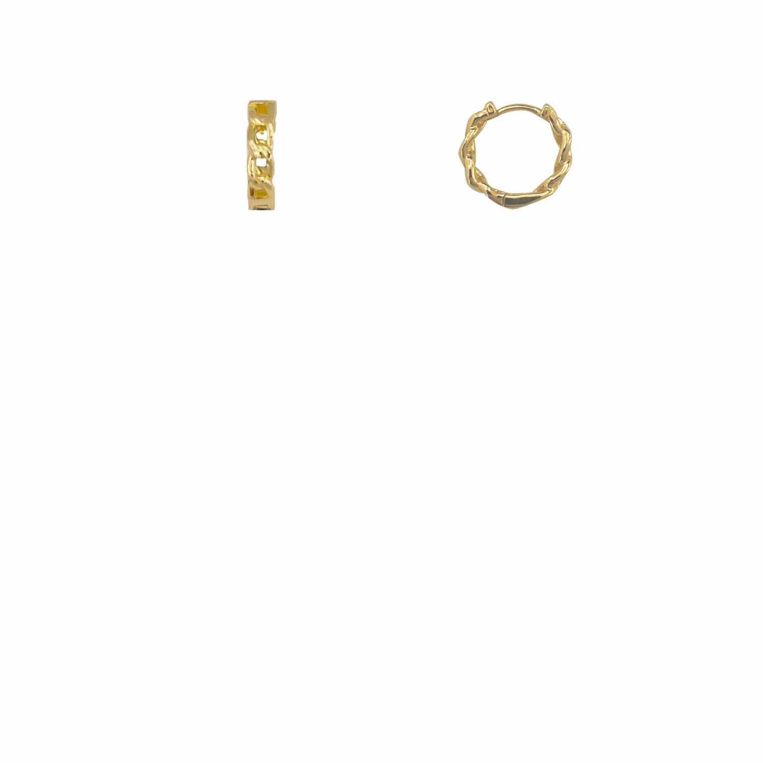 EVELYNE-M CURB | Classic - Huggie Creole - Gold