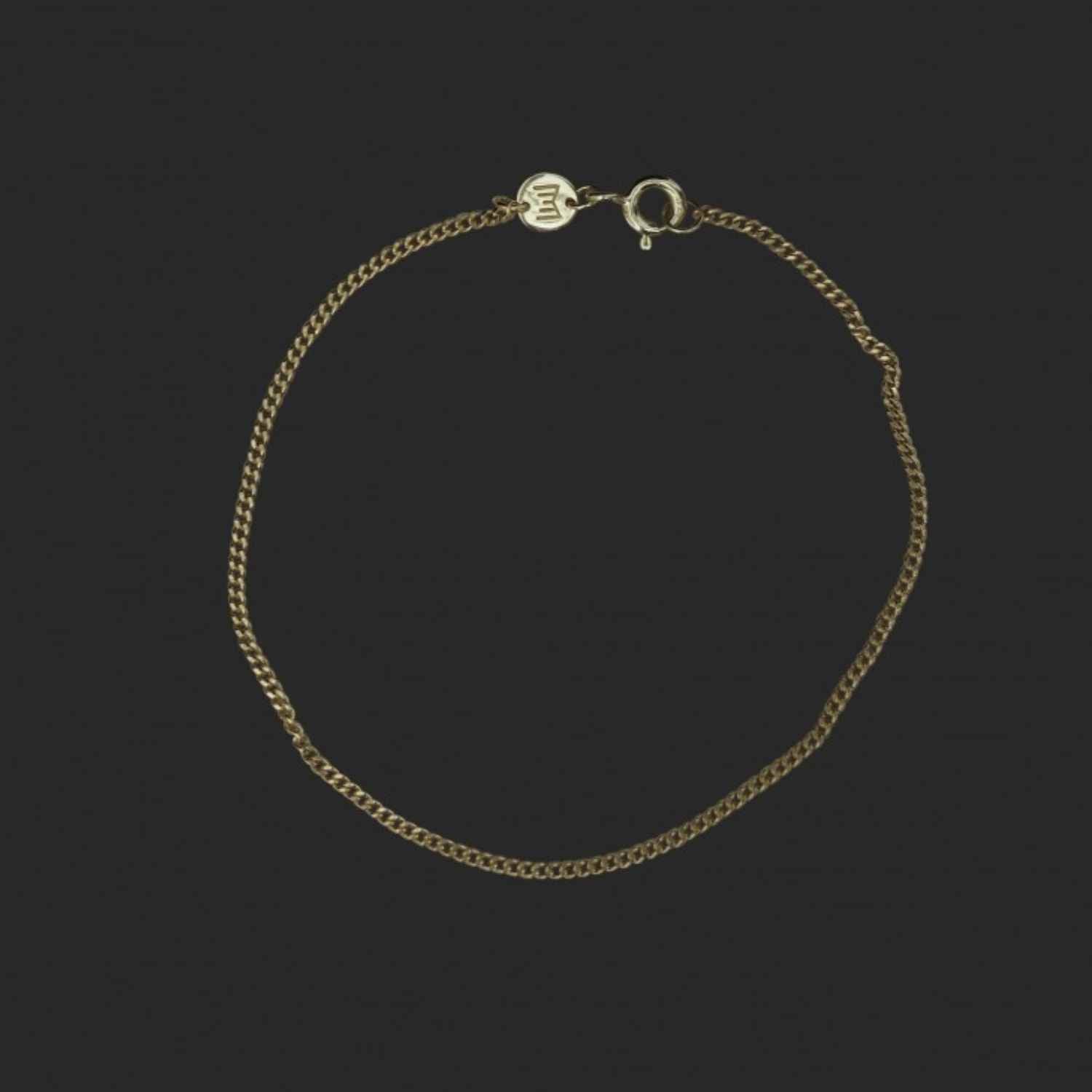 EVELYNE-M CURB | Classic Slim - Bracelet - Gold