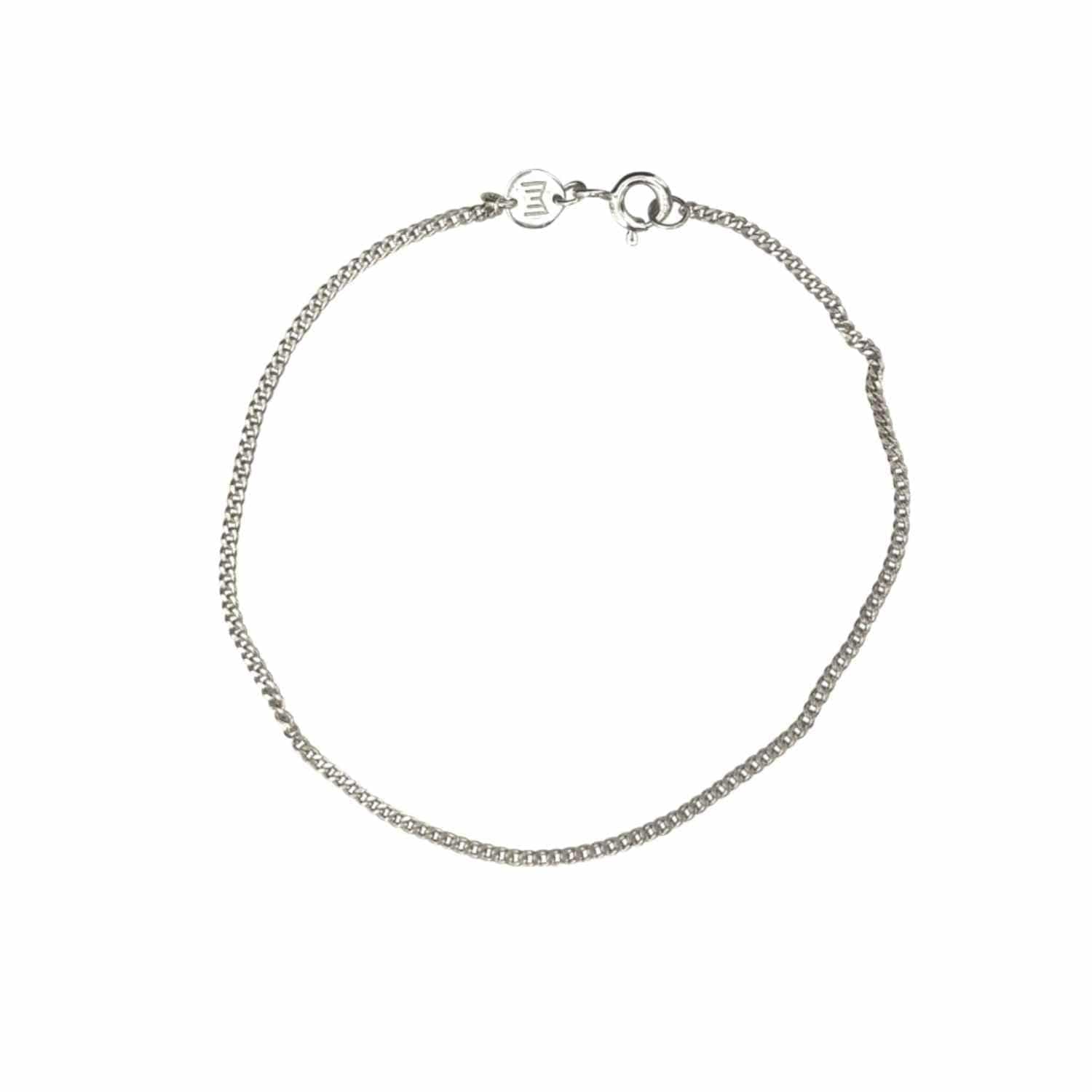 EVELYNE-M CURB | Classic Slim - Bracelet - Silver