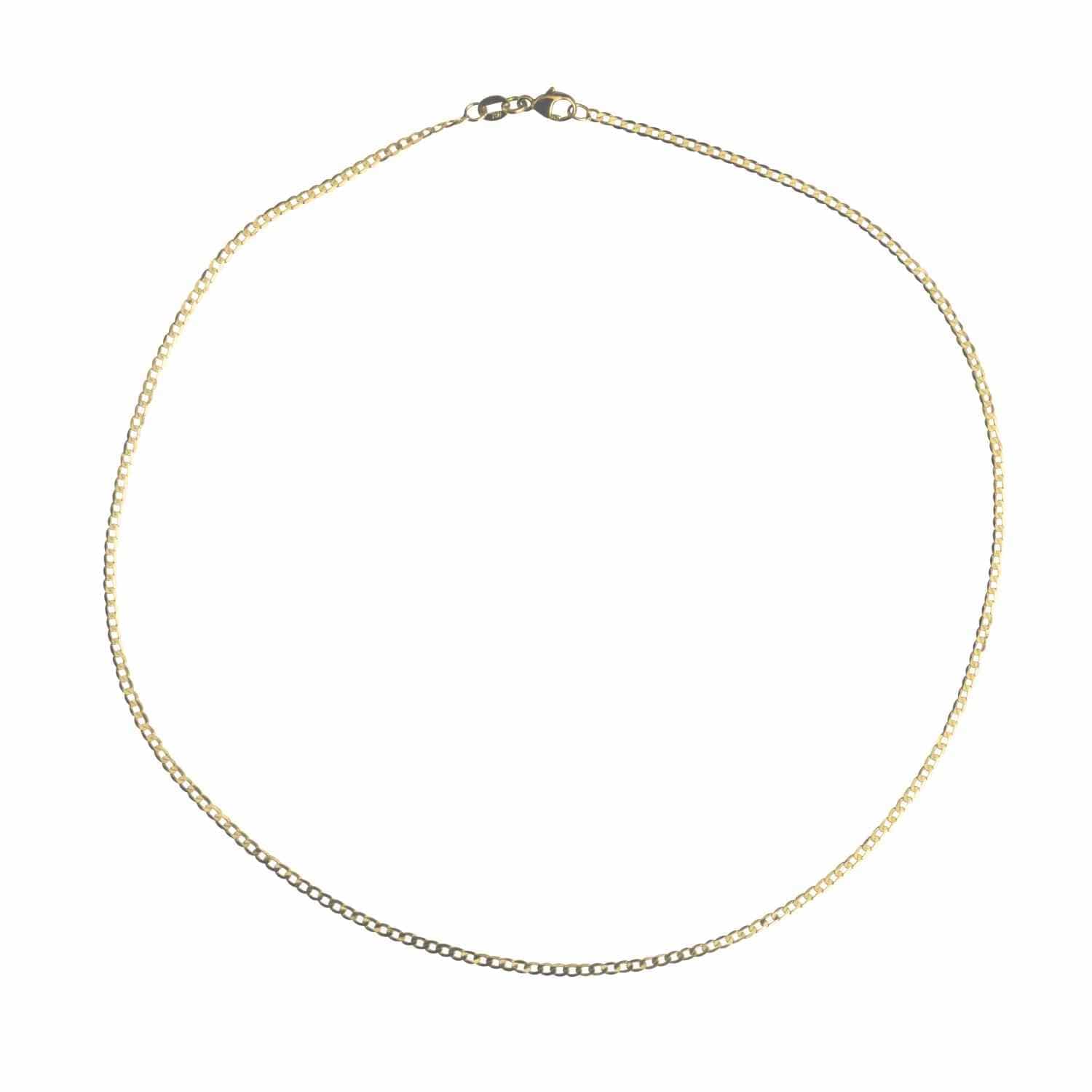 EVELYNE-M CURB | Fellow Flat 1.9 - Collier - 18 Karat Gold