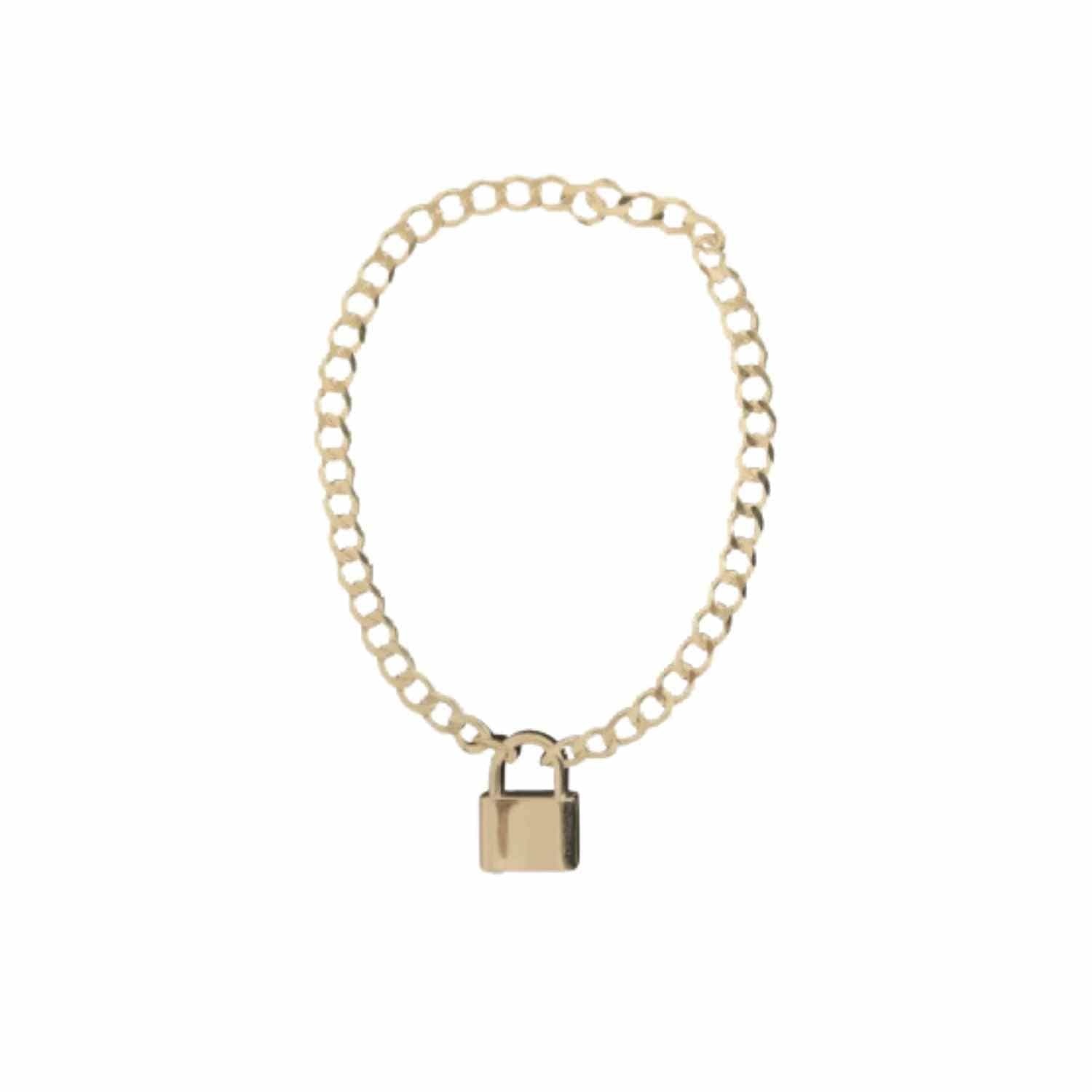 EVELYNE-M CURB | Lock Fellow - Bracelet - Gold