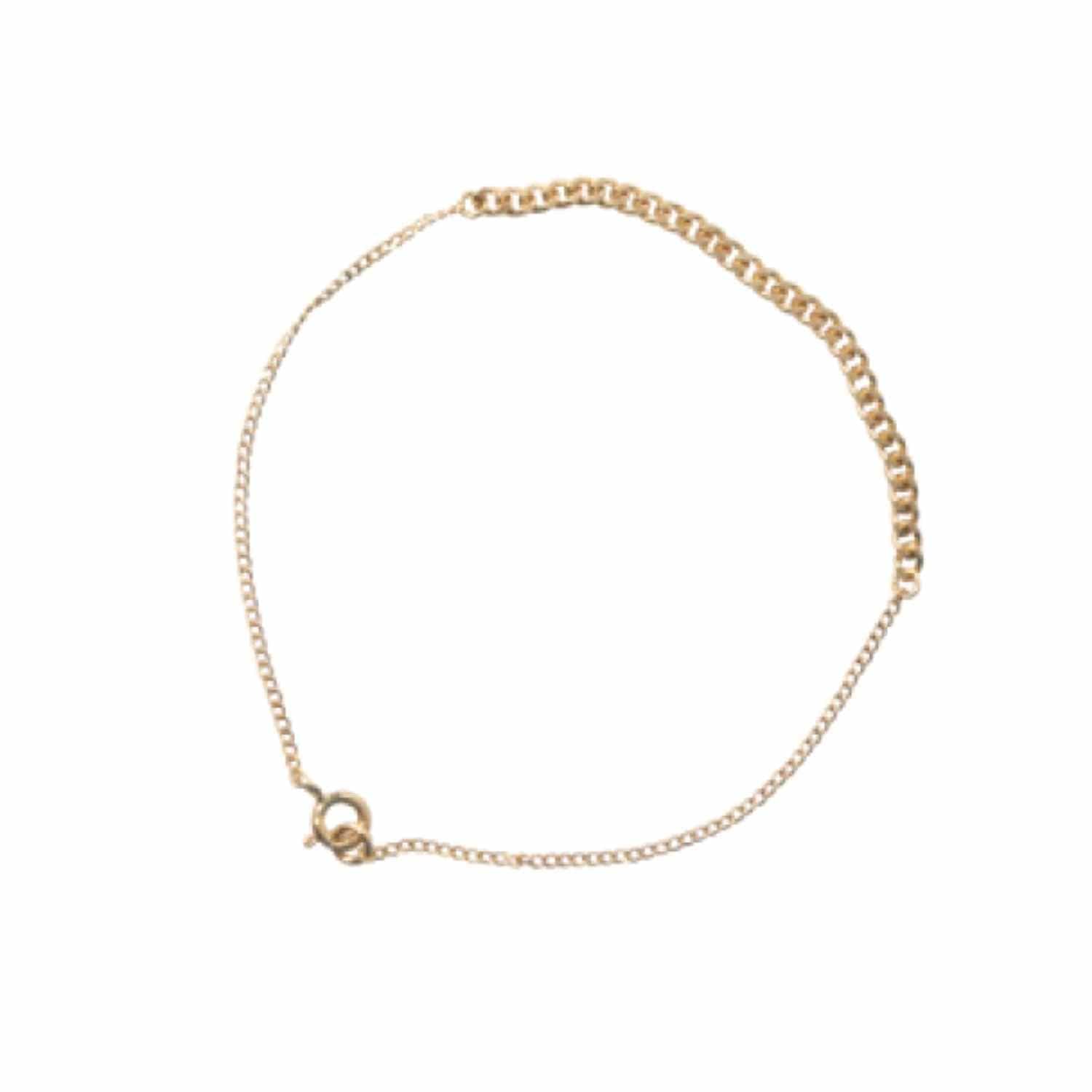 EVELYNE-M CURB | Long - Bracelet - Gold