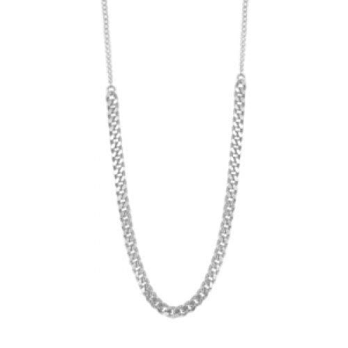 EVELYNE-M CURB | Long - Collier - Silver