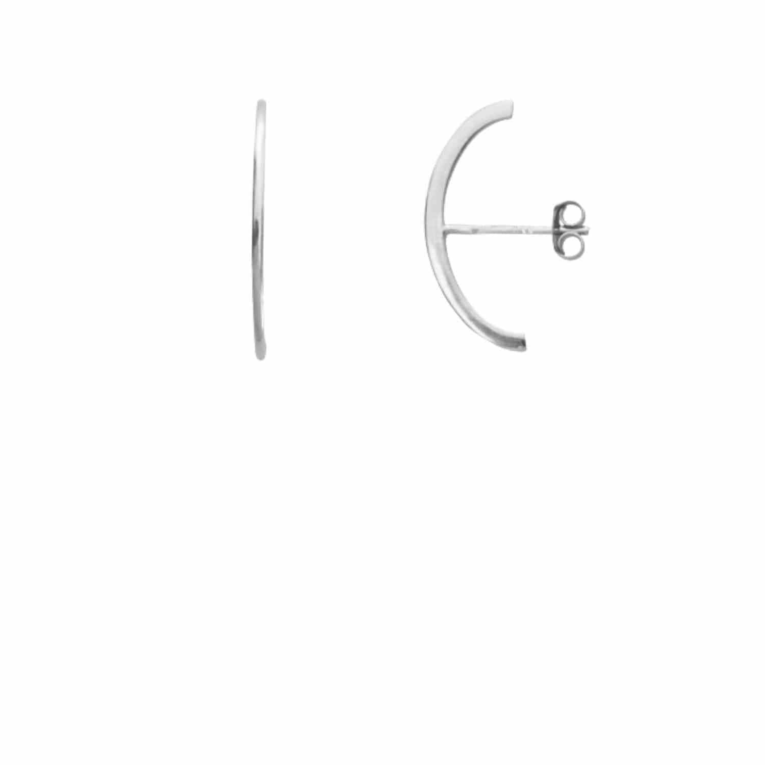 EVELYNE-M CURVACEOUS | Curva - InEar Stud - Silver