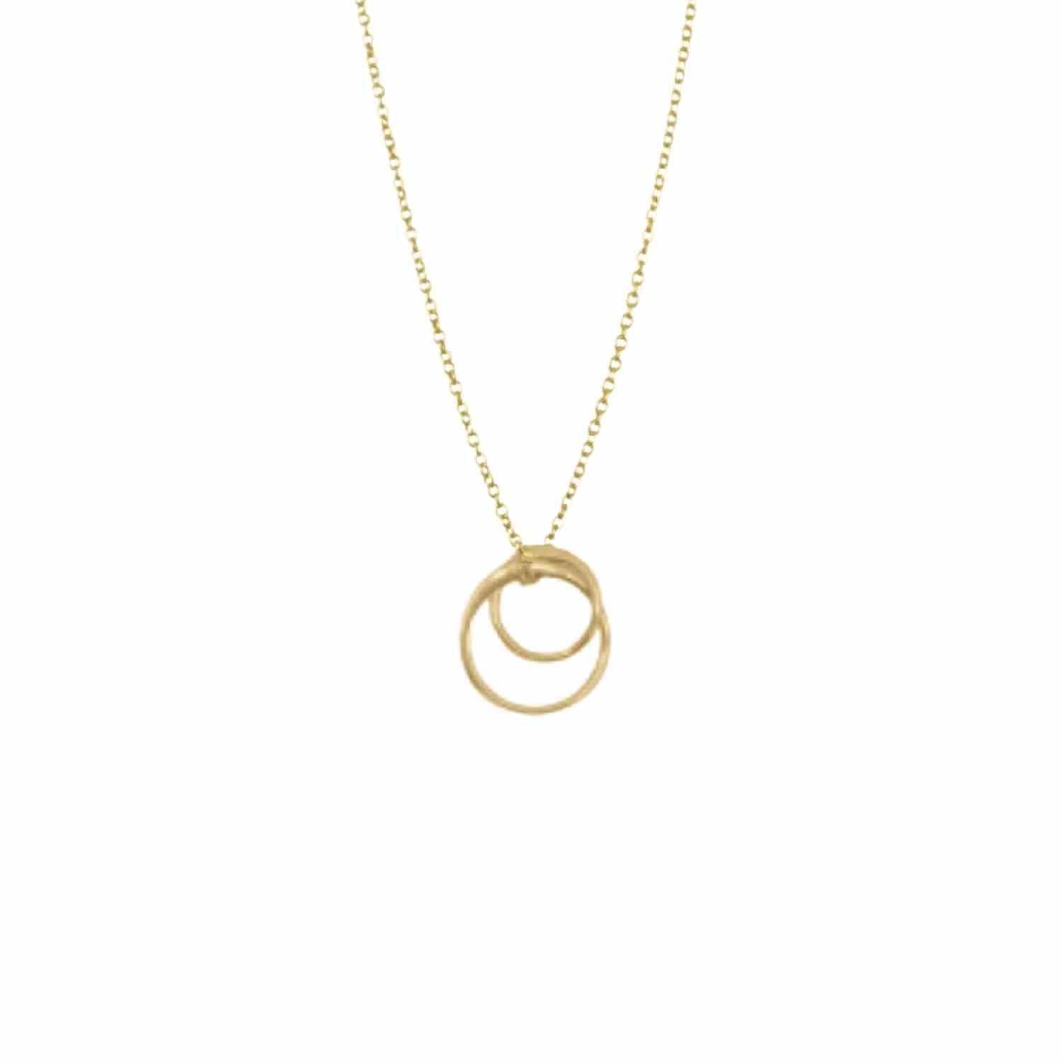 EVELYNE-M CURVACEOUS | Double Eclipse - Necklace - Gold