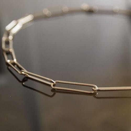 EVELYNE-M ELONGATED | Paperclip Heavy - Collier - Gold