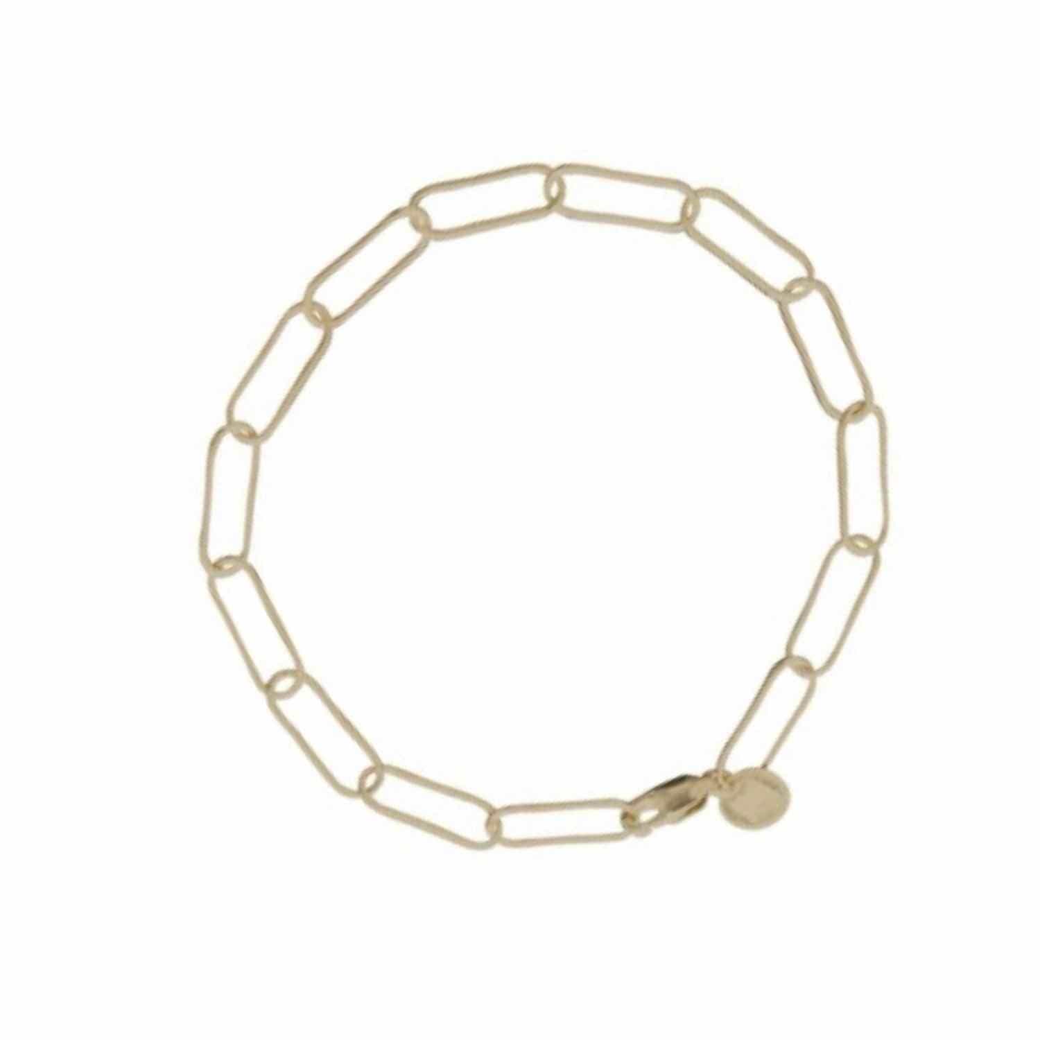 EVELYNE-M ELONGATED | Paperclip Light - Bracelet - Gold