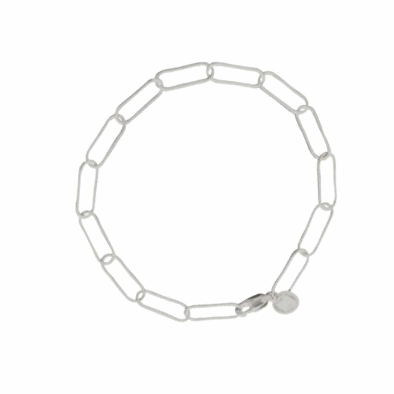 EVELYNE-M ELONGATED | Paperclip Light - Bracelet - Silver