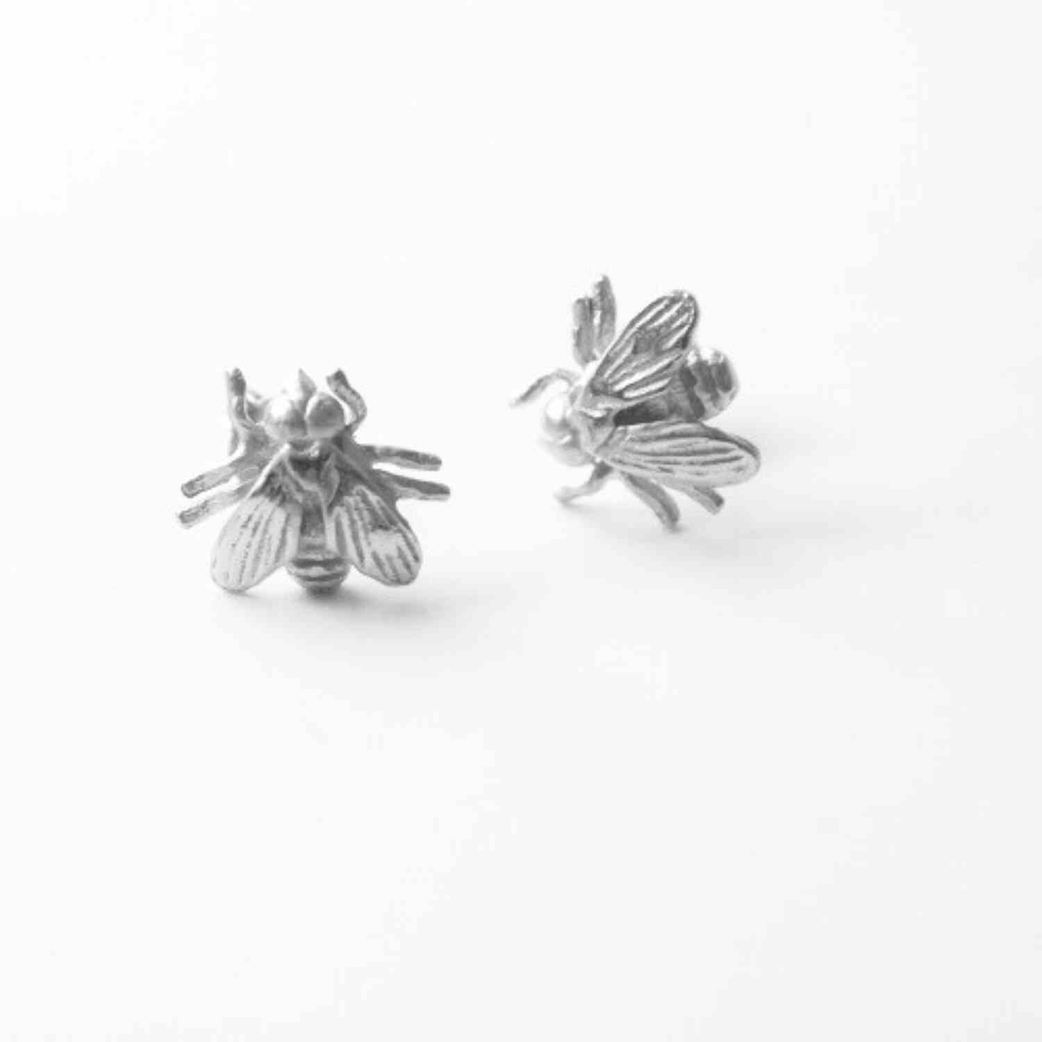 EVELYNE-M GARDEN EDEN | Fly - Stud Earring - Silver