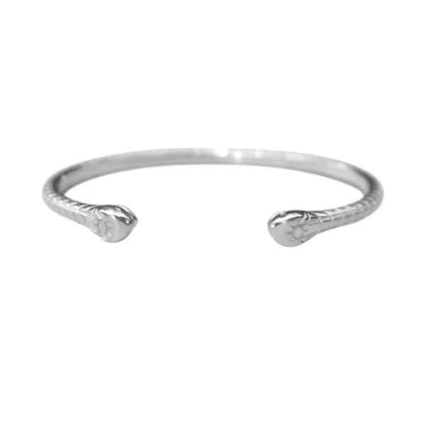 EVELYNE-M ONE SIZE GARDEN EDEN | Snake - Bangle - Silver