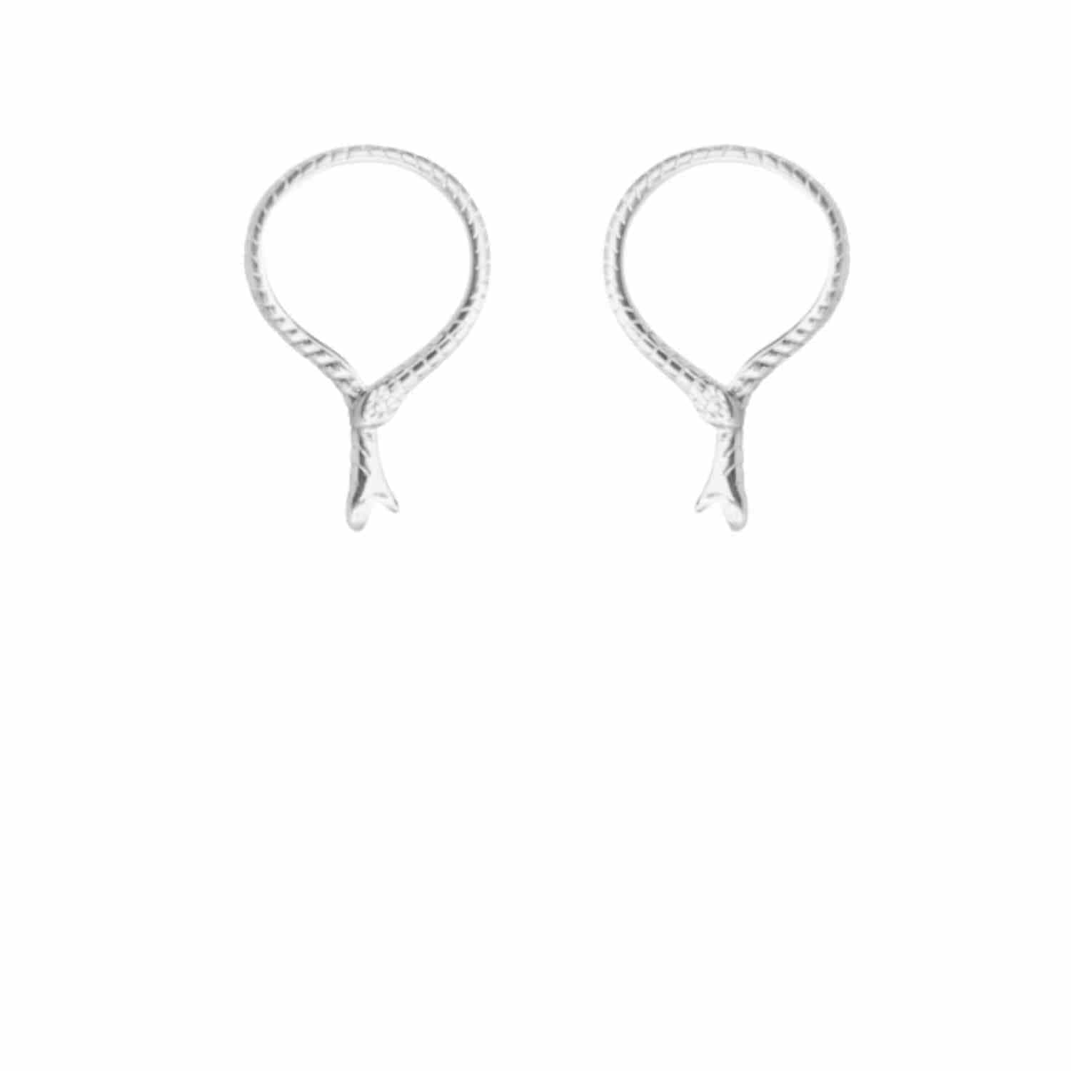 EVELYNE-M GARDEN EDEN | Snake Bite - Stud Earring - Silver