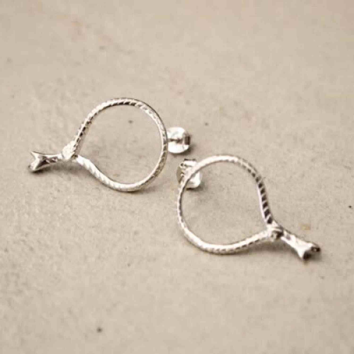 EVELYNE-M GARDEN EDEN | Snake Bite - Stud Earring - Silver