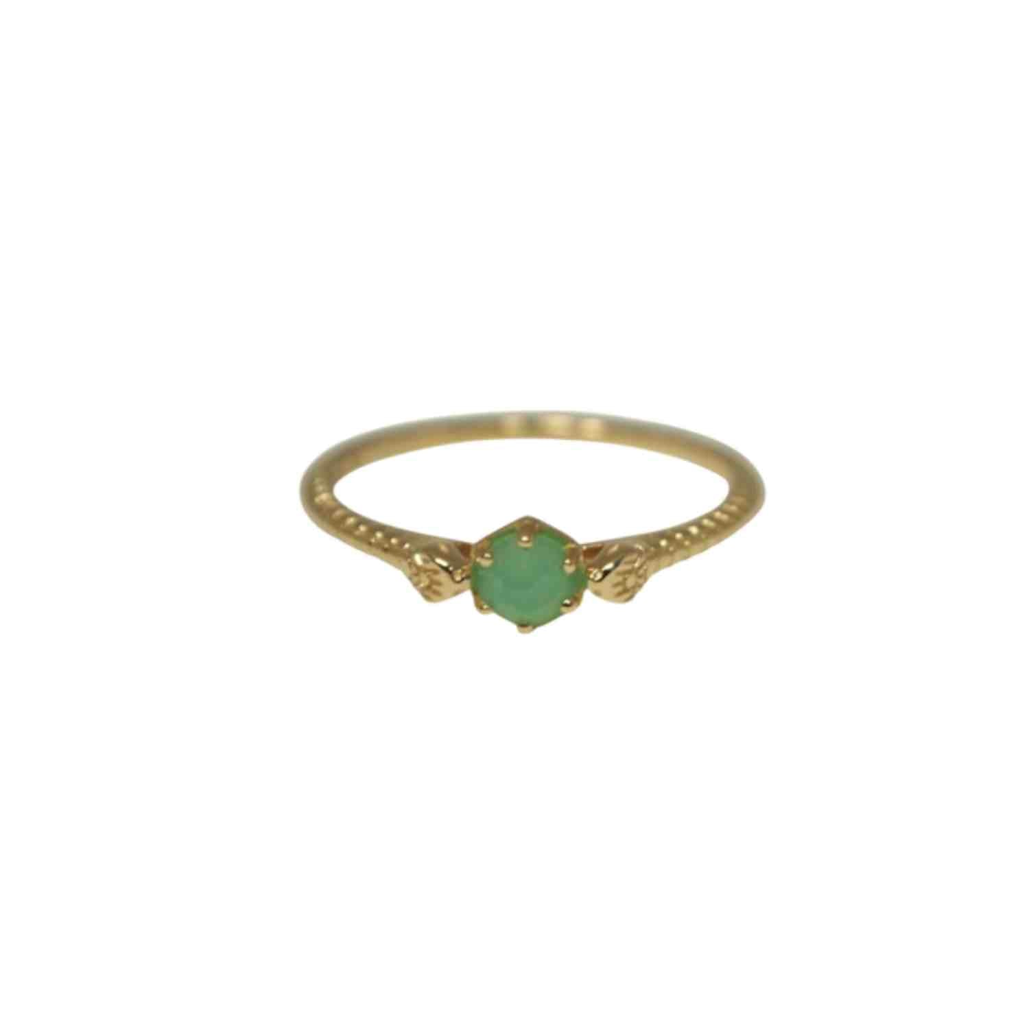 EVELYNE-M GARDEN EDEN | Snake Chrysopras - Ring - 18 Karat Gold
