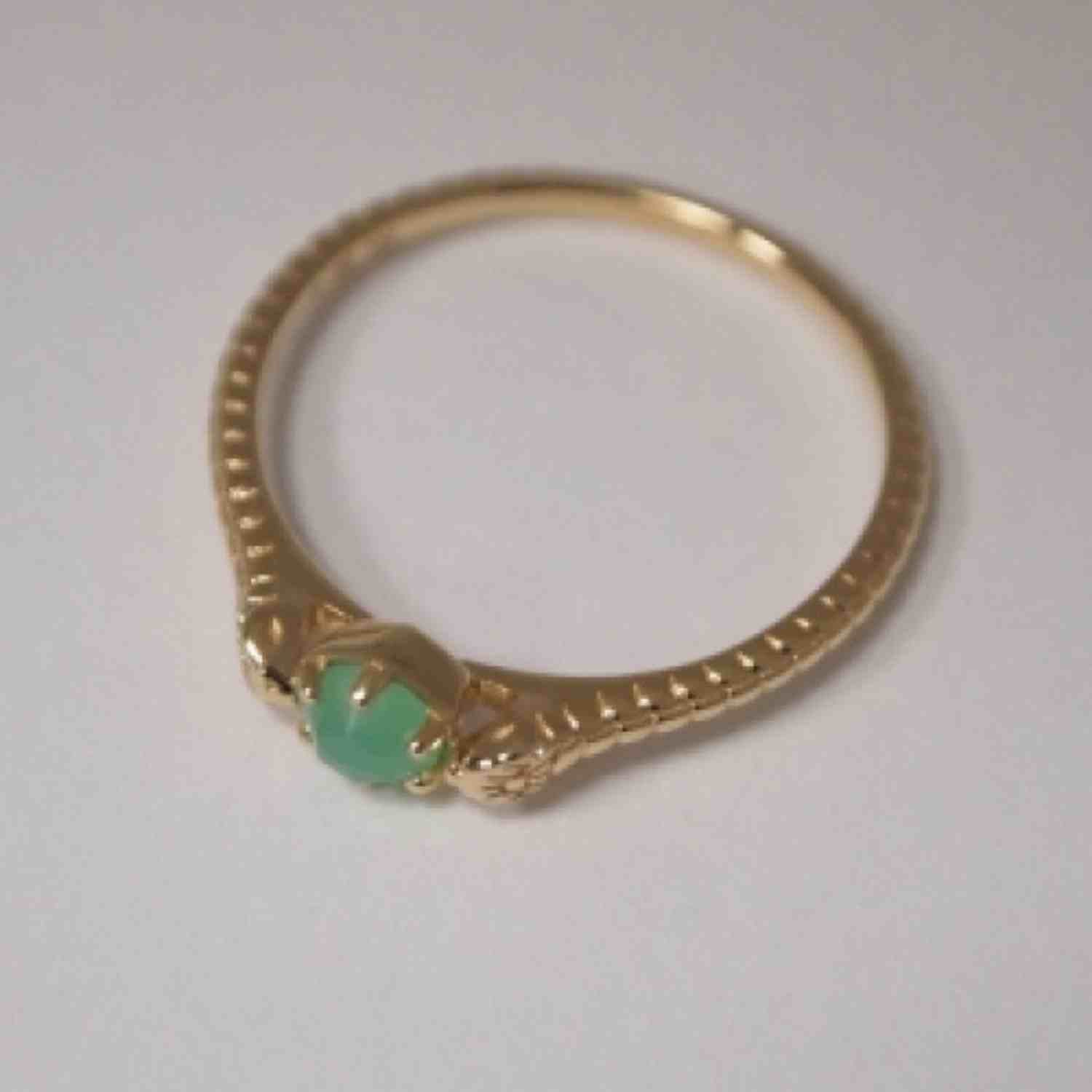 EVELYNE-M GARDEN EDEN | Snake Chrysopras - Ring - 18 Karat Gold