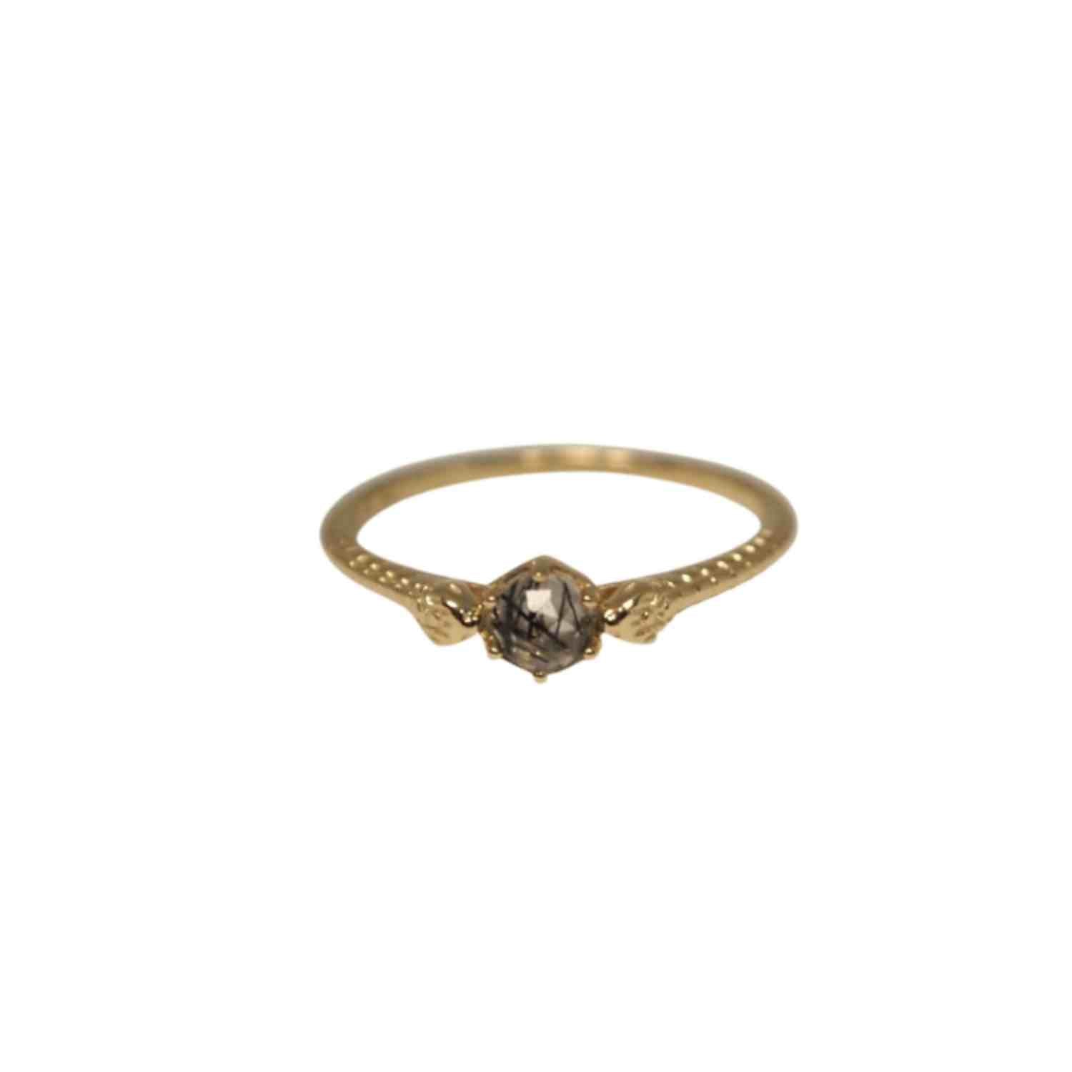 EVELYNE-M GARDEN EDEN | Snake Rutilquarz - Ring - 18 Karat Gold