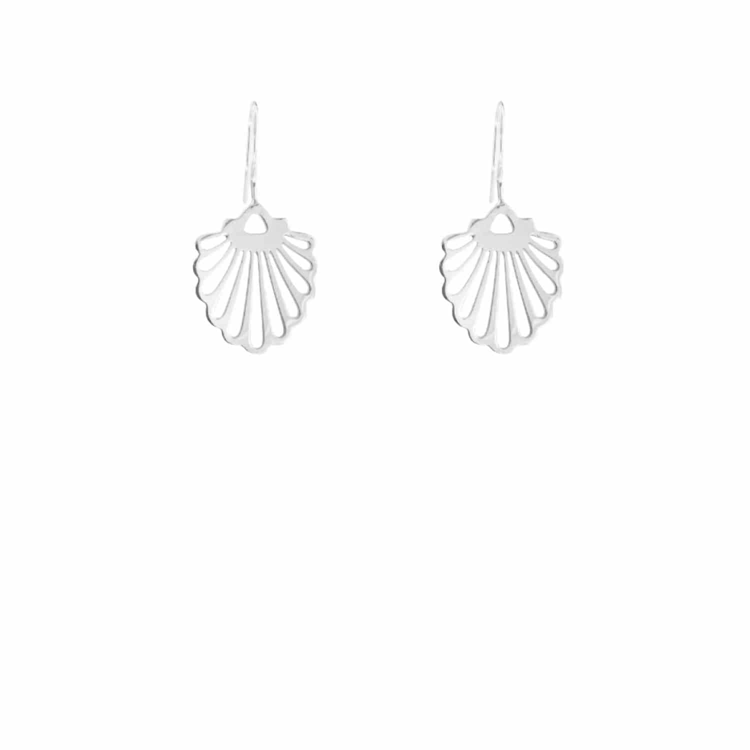 EVELYNE-M HUMMINGBIRD SHELL | Classic Midi - Earring - Silver