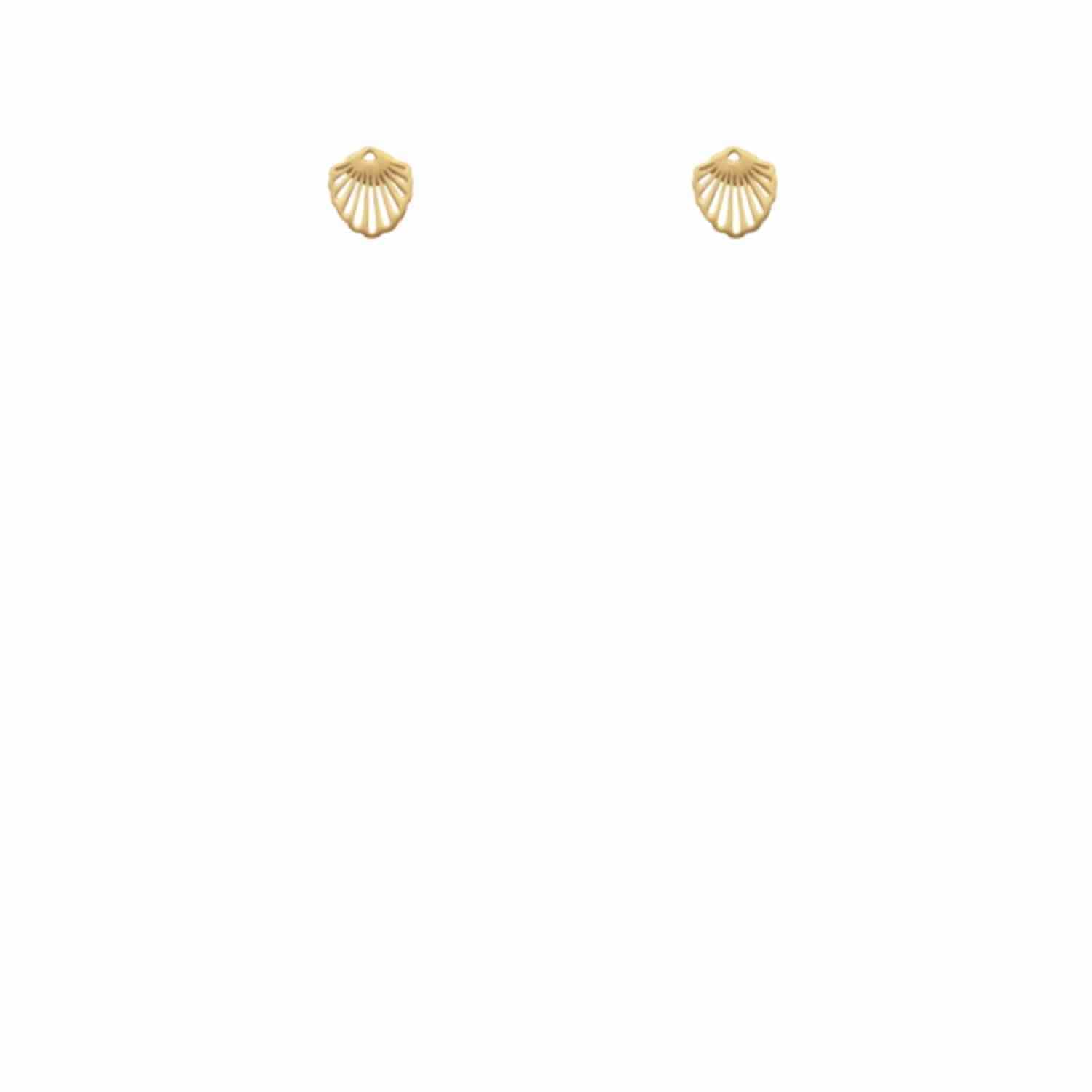 EVELYNE-M HUMMINGBIRD SHELL | Classic Mini - Stud Earring - Gold