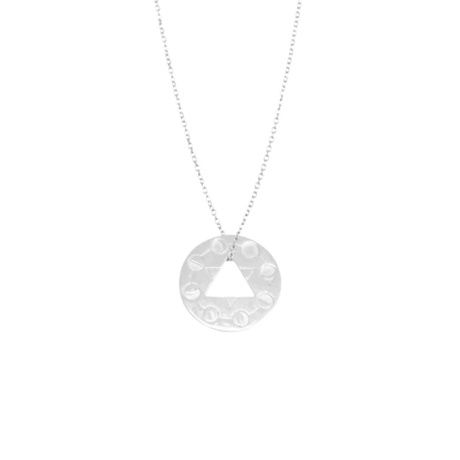EVELYNE-M LUNAMOTION | Cycle Coin - Necklace - Silver