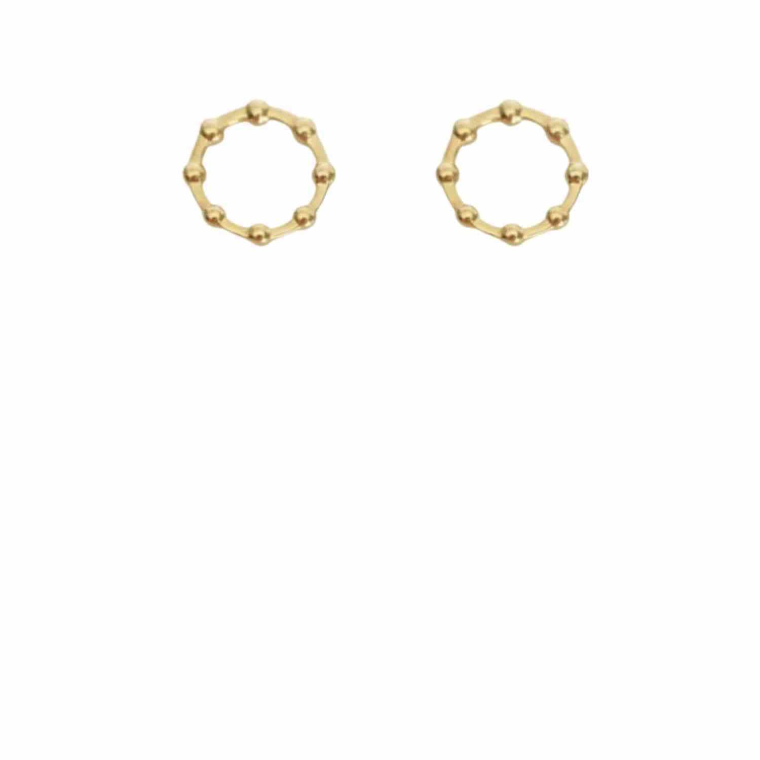 EVELYNE-M LUNAMOTION | Cycle Moon - Stud Earring - Gold