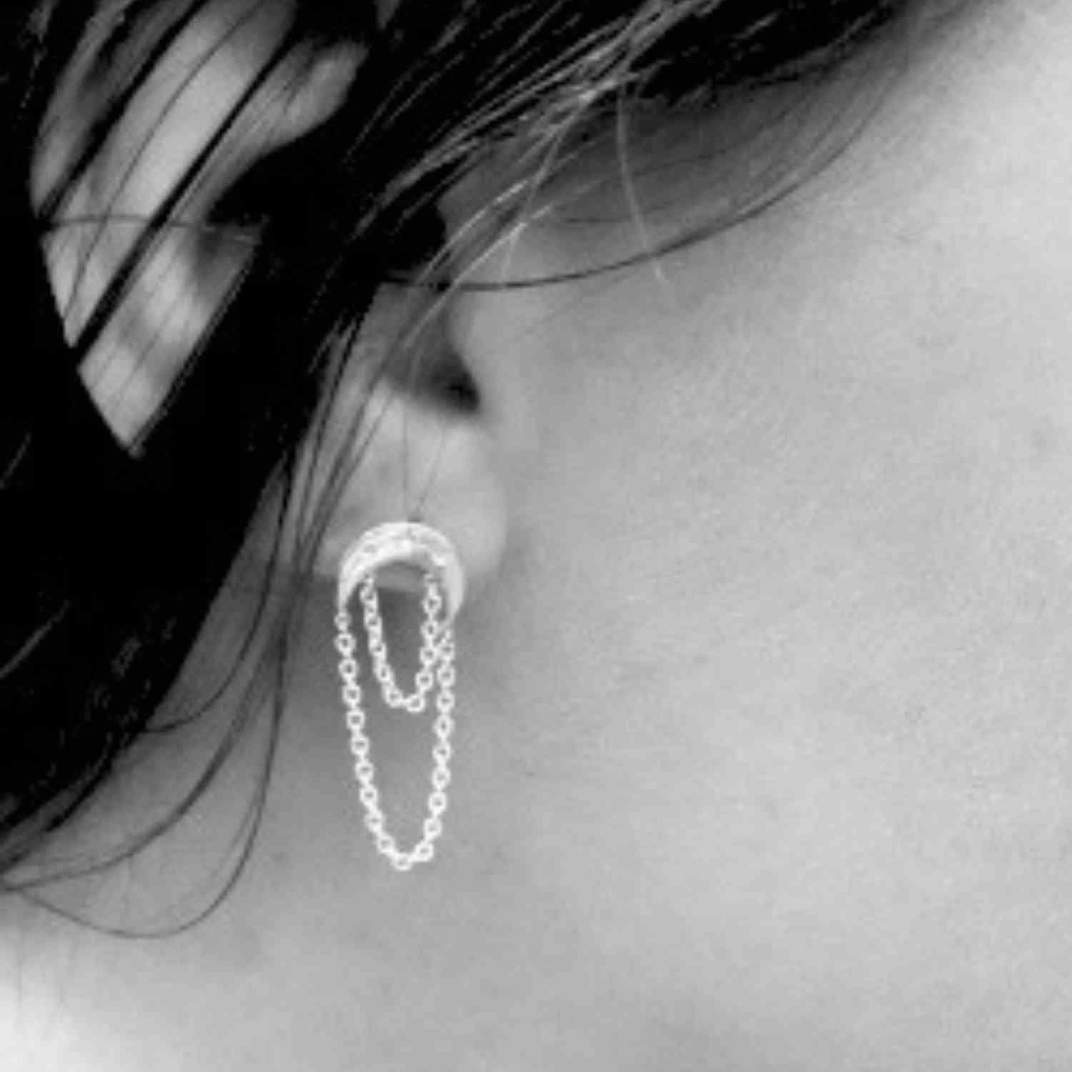 EVELYNE-M LUNAMOTION | Cycle - Stud Earring - Gold