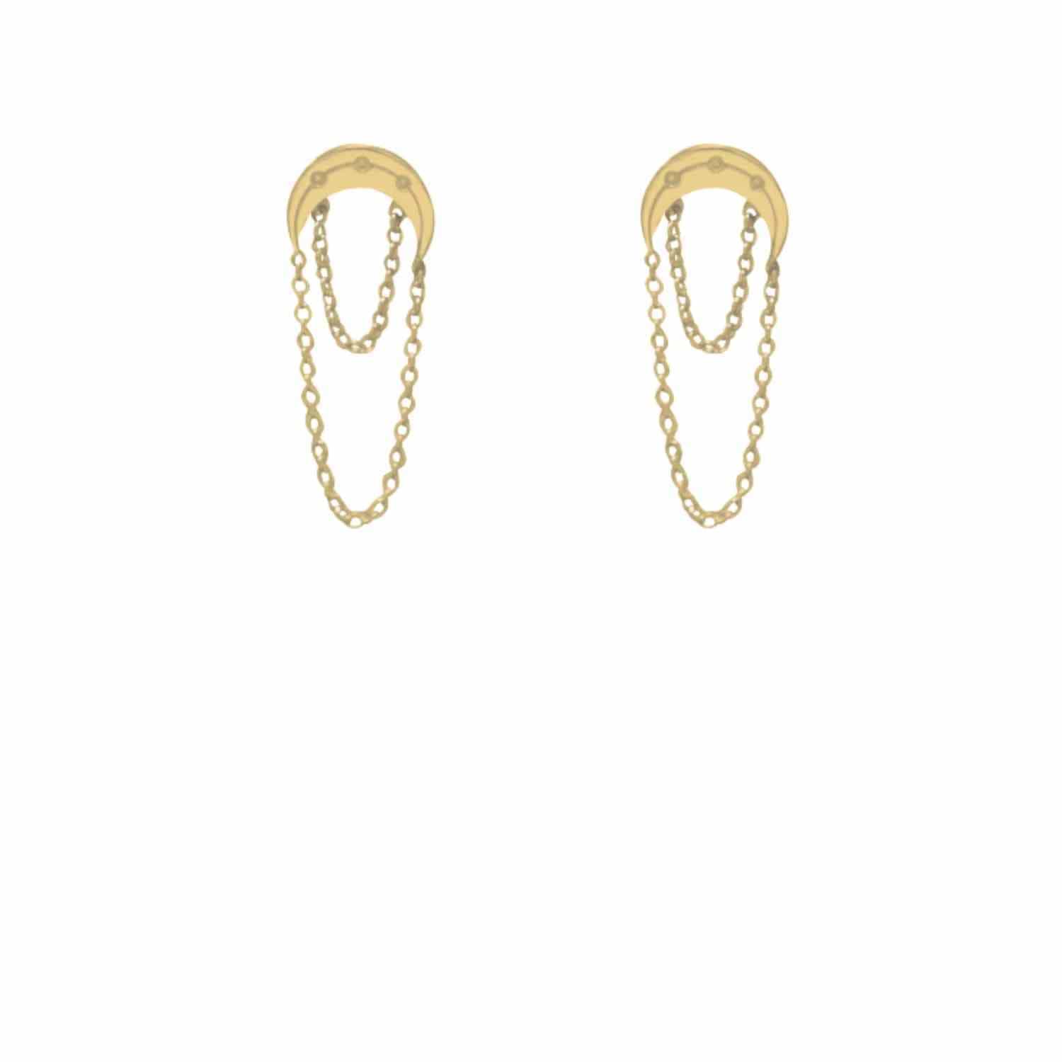 EVELYNE-M LUNAMOTION | Cycle - Stud Earring - Gold