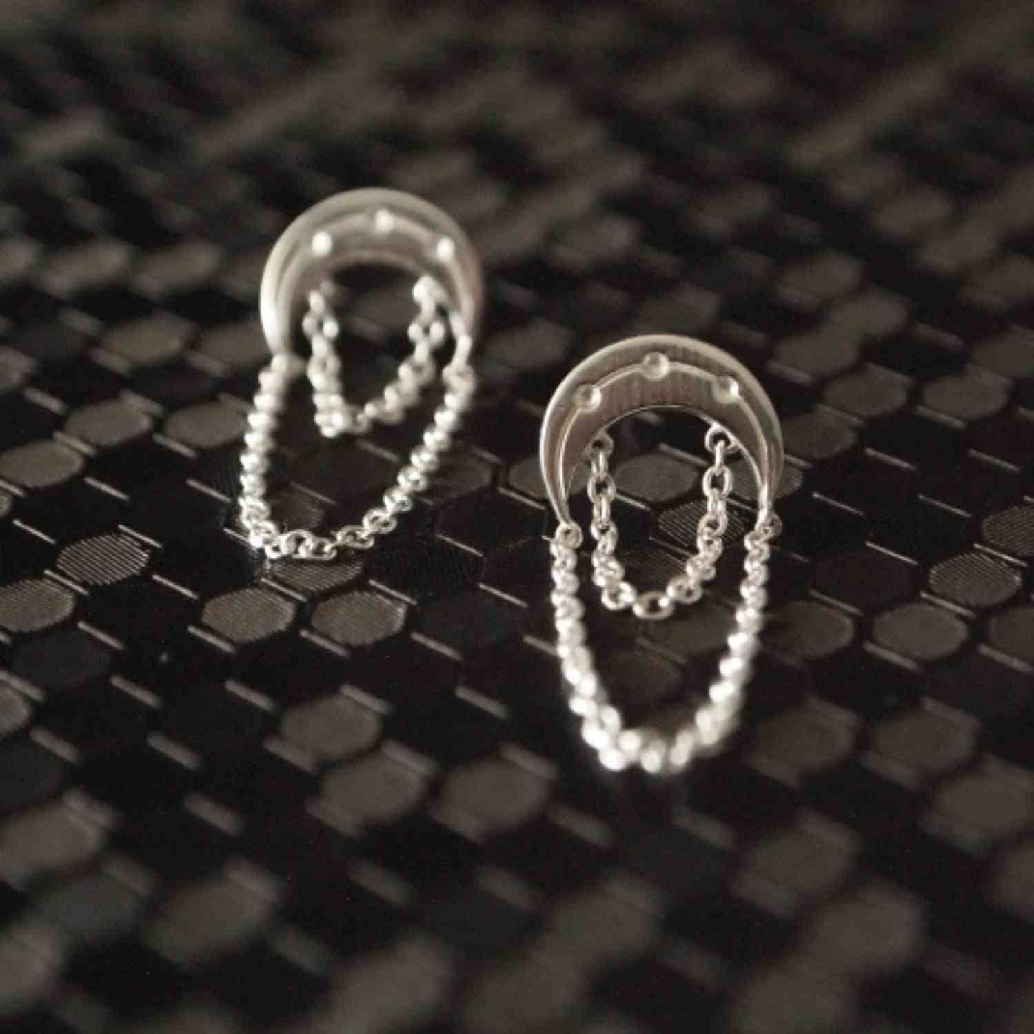 EVELYNE-M LUNAMOTION | Cycle - Stud Earring - Silver