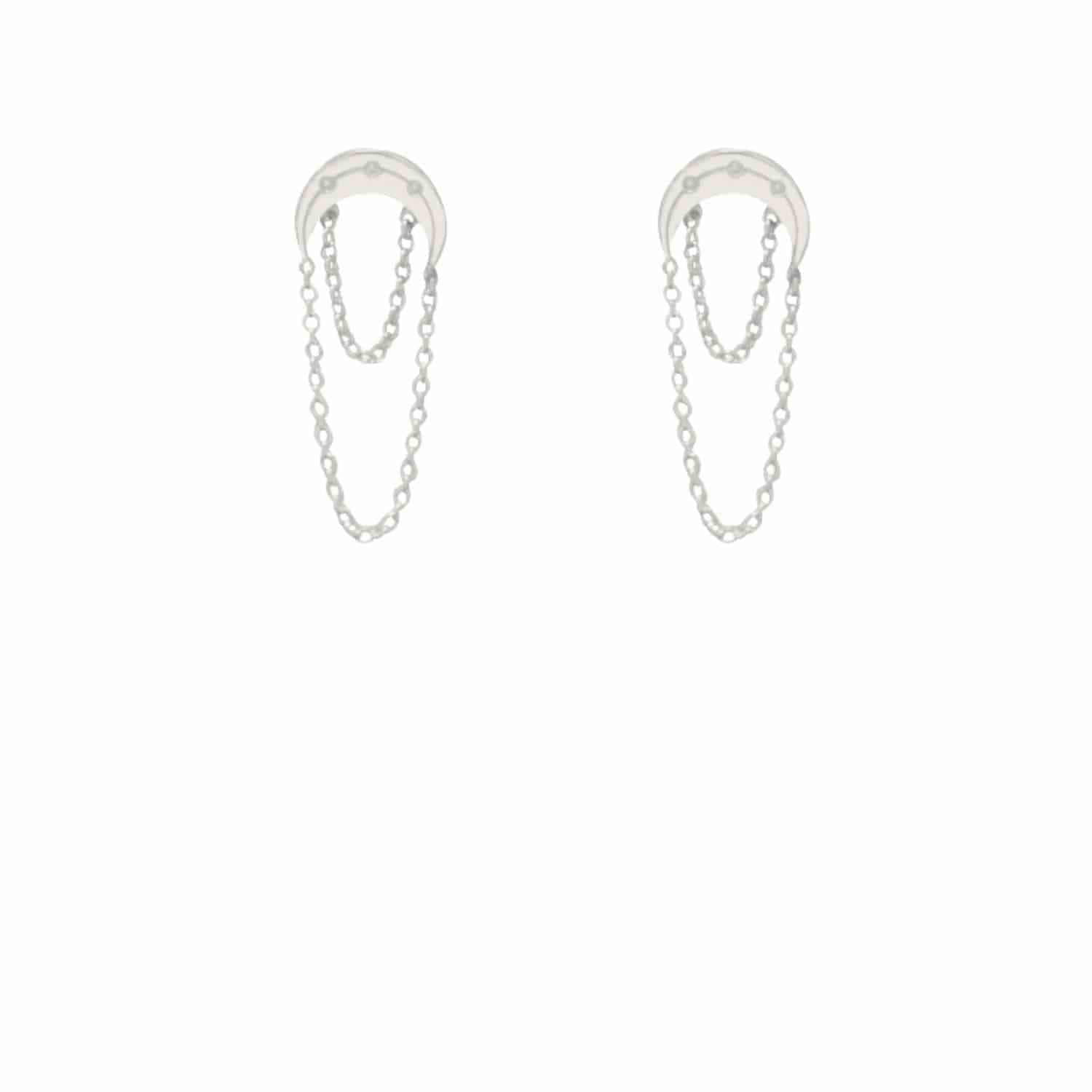 EVELYNE-M LUNAMOTION | Cycle - Stud Earring - Silver