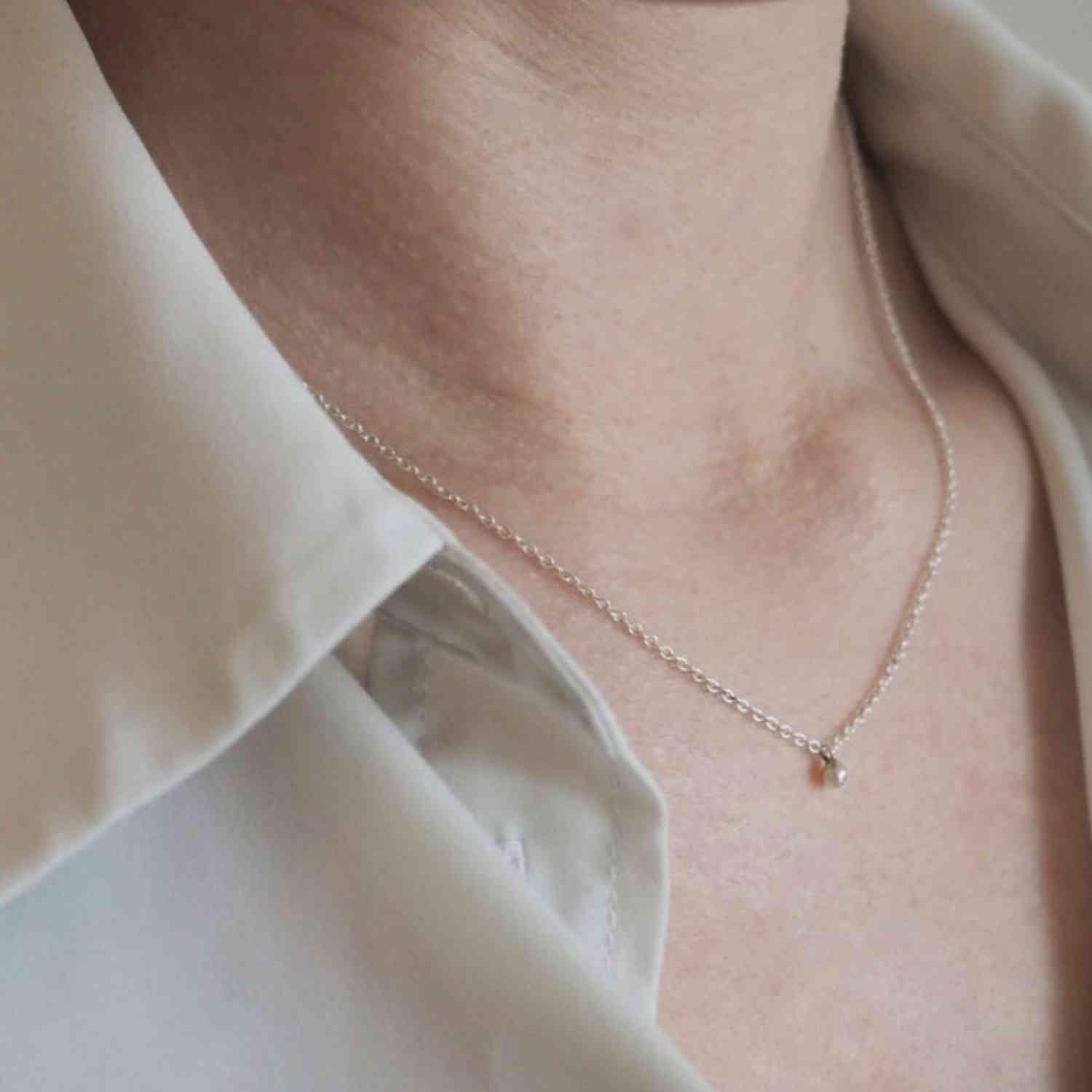 EVELYNE-M 42.5cm LUNAMOTION | Meteoroid 1 - Collier - Silver
