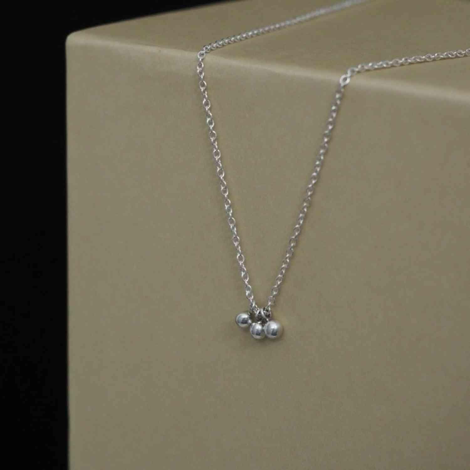 EVELYNE-M 42.5cm LUNAMOTION | Meteoroids 3 - Collier - Silver