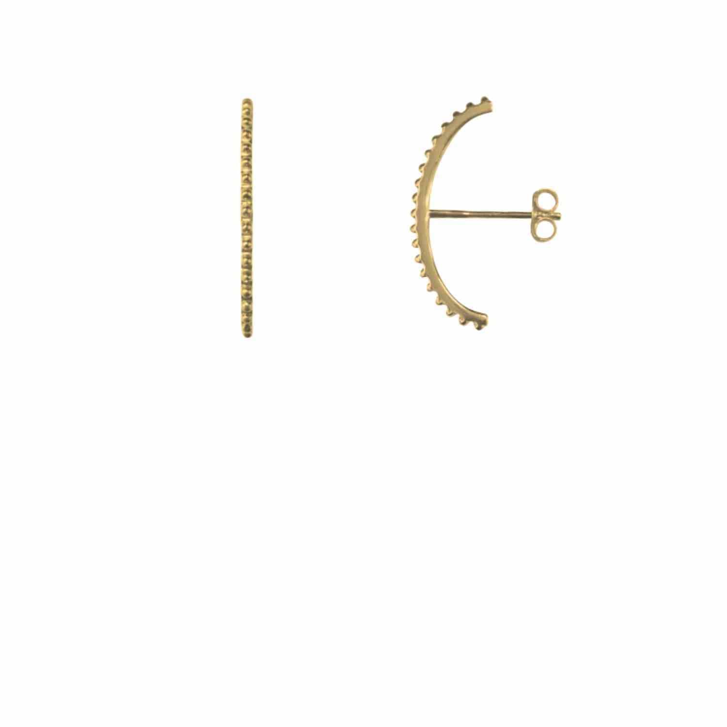 EVELYNE-M LUNAMOTION | Meteoroids Curva - InEar Stud - Gold