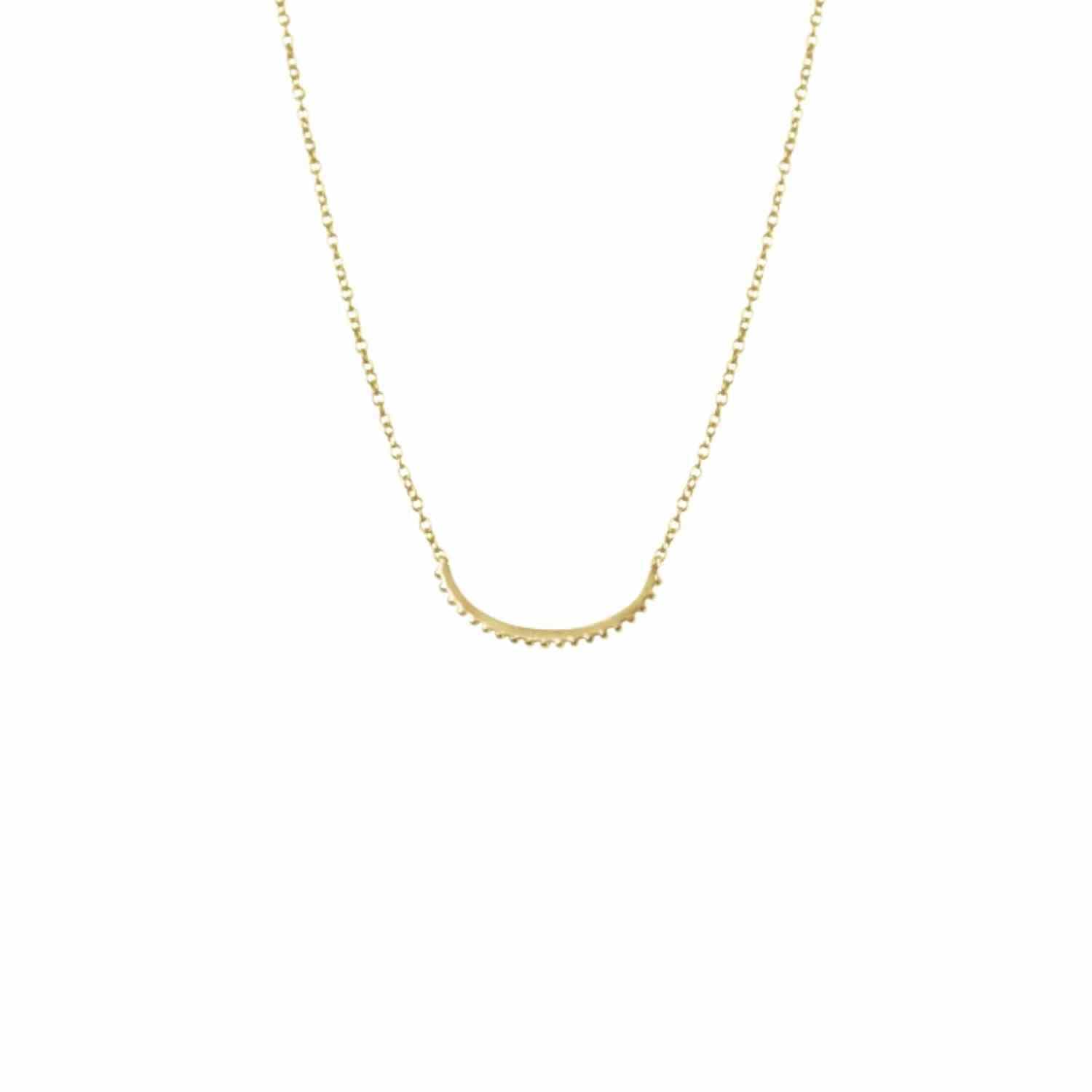 EVELYNE-M 40-45cm LUNAMOTION | Meteoroids Curva - Necklace - Gold