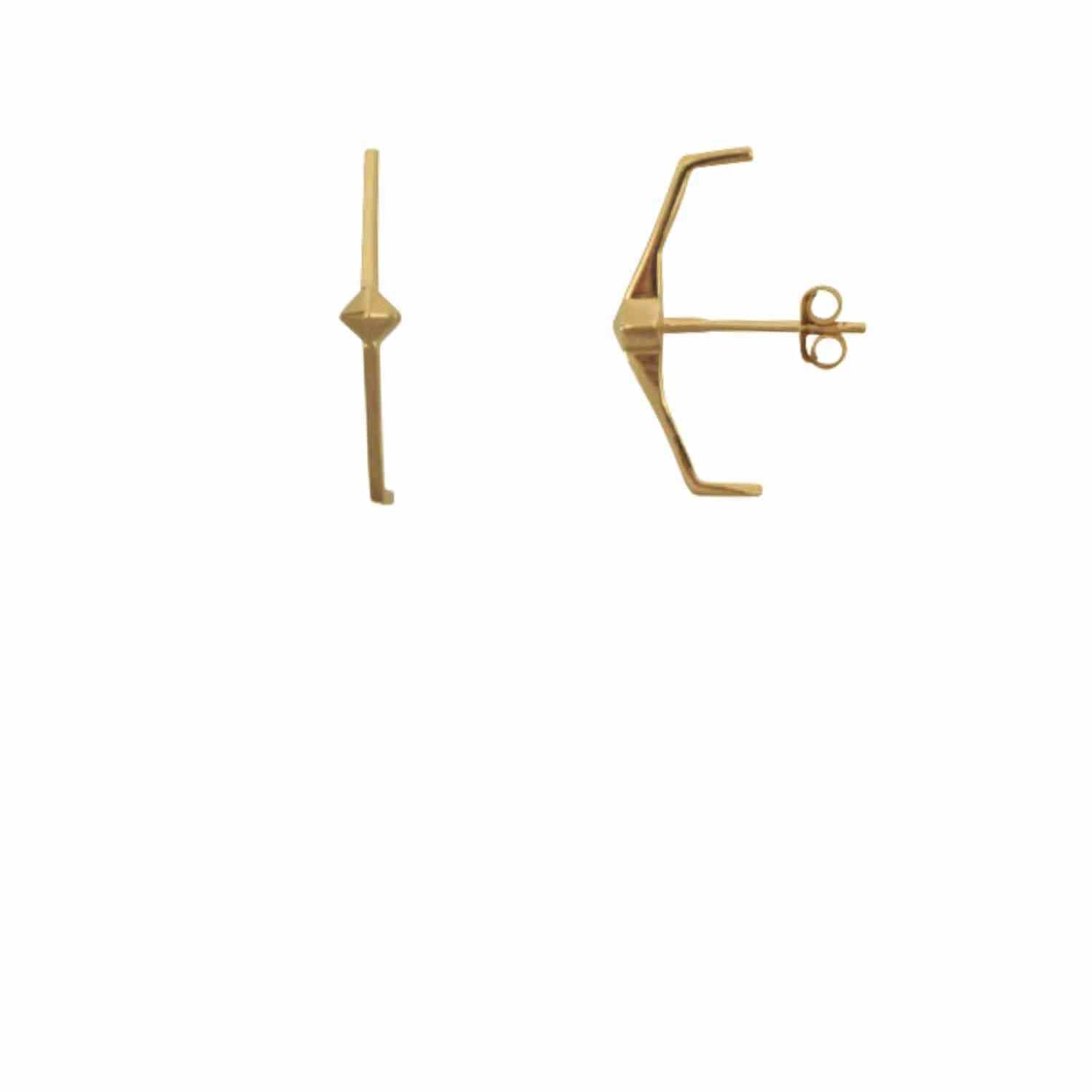 EVELYNE-M METROPOLIS | Tron - InEar Stud - Gold