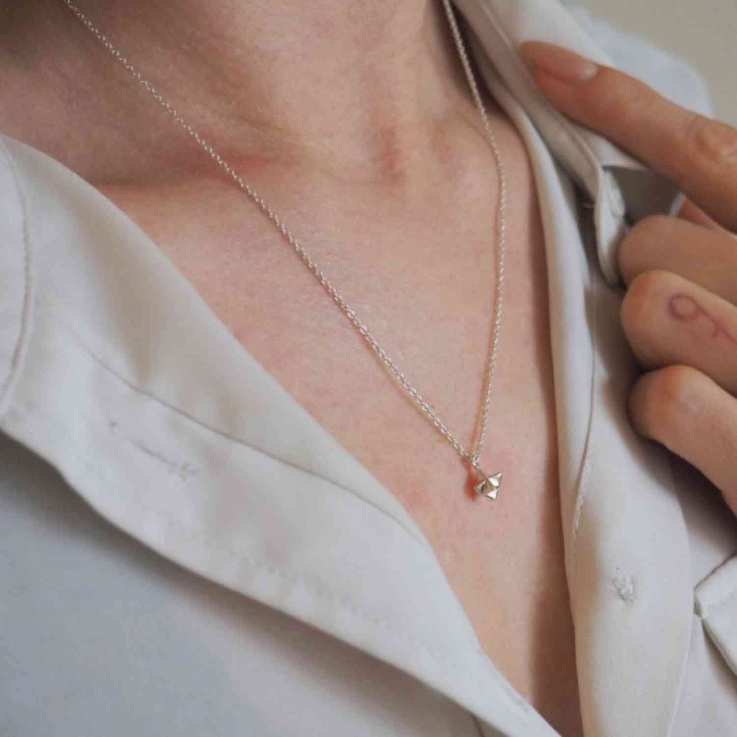 EVELYNE-M ONEIRO | Stella Octangula - Necklace - Silver