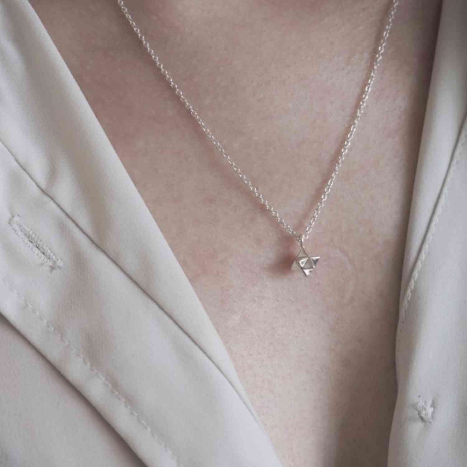 EVELYNE-M ONEIRO | Stella Octangula - Necklace - Silver