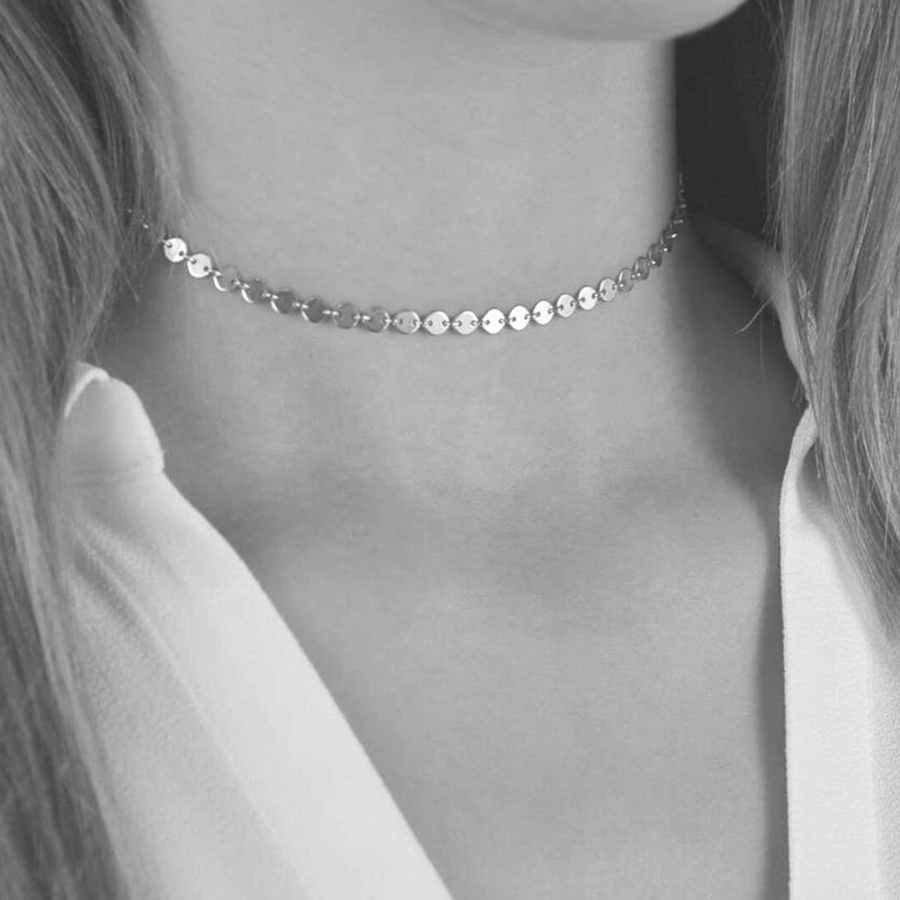 EVELYNE-M PAILLETTE | Classic - Collier - Silver