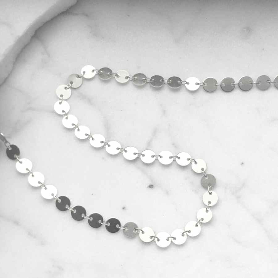 EVELYNE-M PAILLETTE | Classic - Collier - Silver