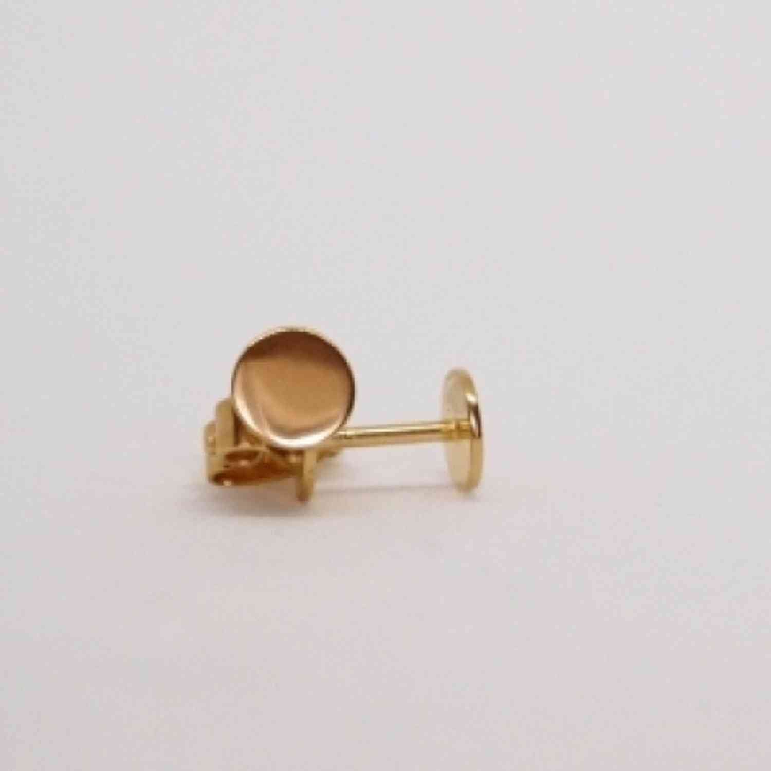 EVELYNE-M PAILLETTE | Single (4) - Stud Earring - 18 Karat Gold