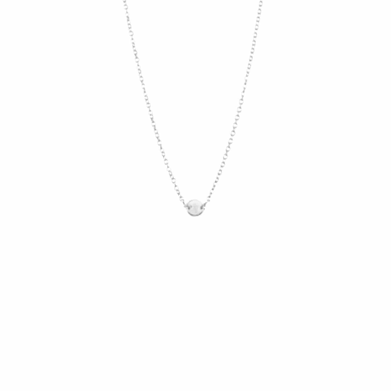 EVELYNE-M PAILLETTE | Single - Necklace - Silver