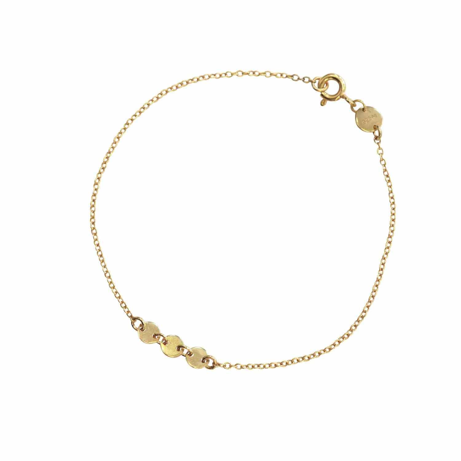 EVELYNE-M PAILLETTE | Three - Bracelet - Gold