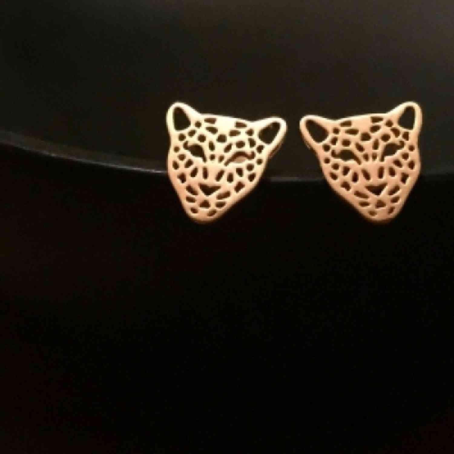 EVELYNE-M PANTHERA | Head Midi - Stud Earring - Gold
