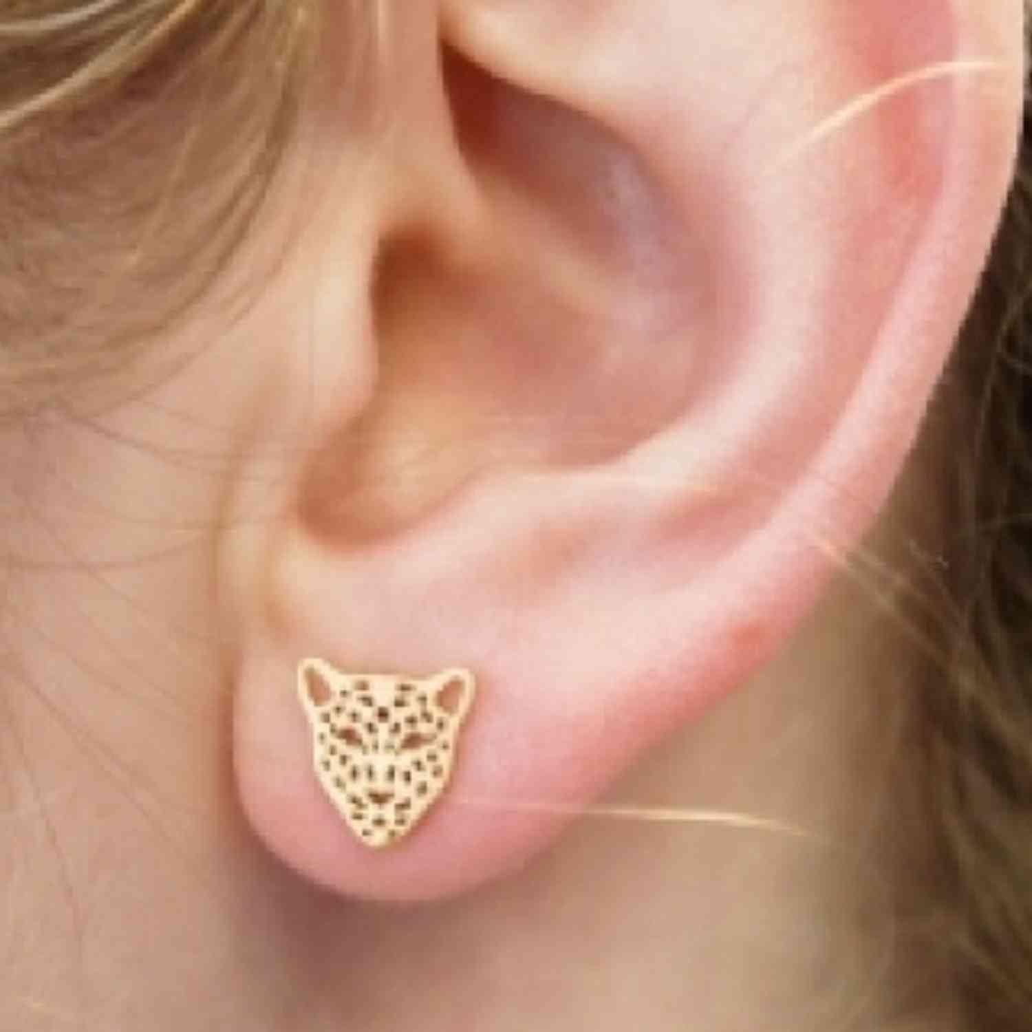 EVELYNE-M PANTHERA | Head Midi - Stud Earring - Gold