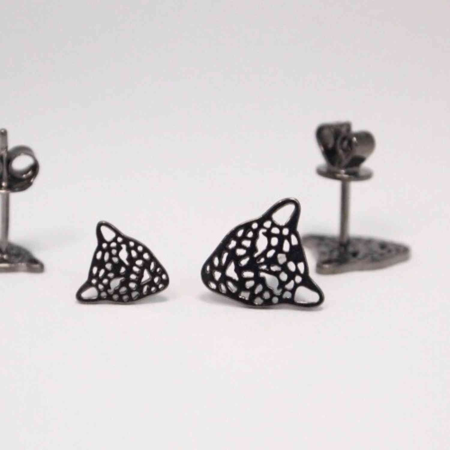EVELYNE-M PANTHERA | Head Midi - Stud Earring - Ruthenium