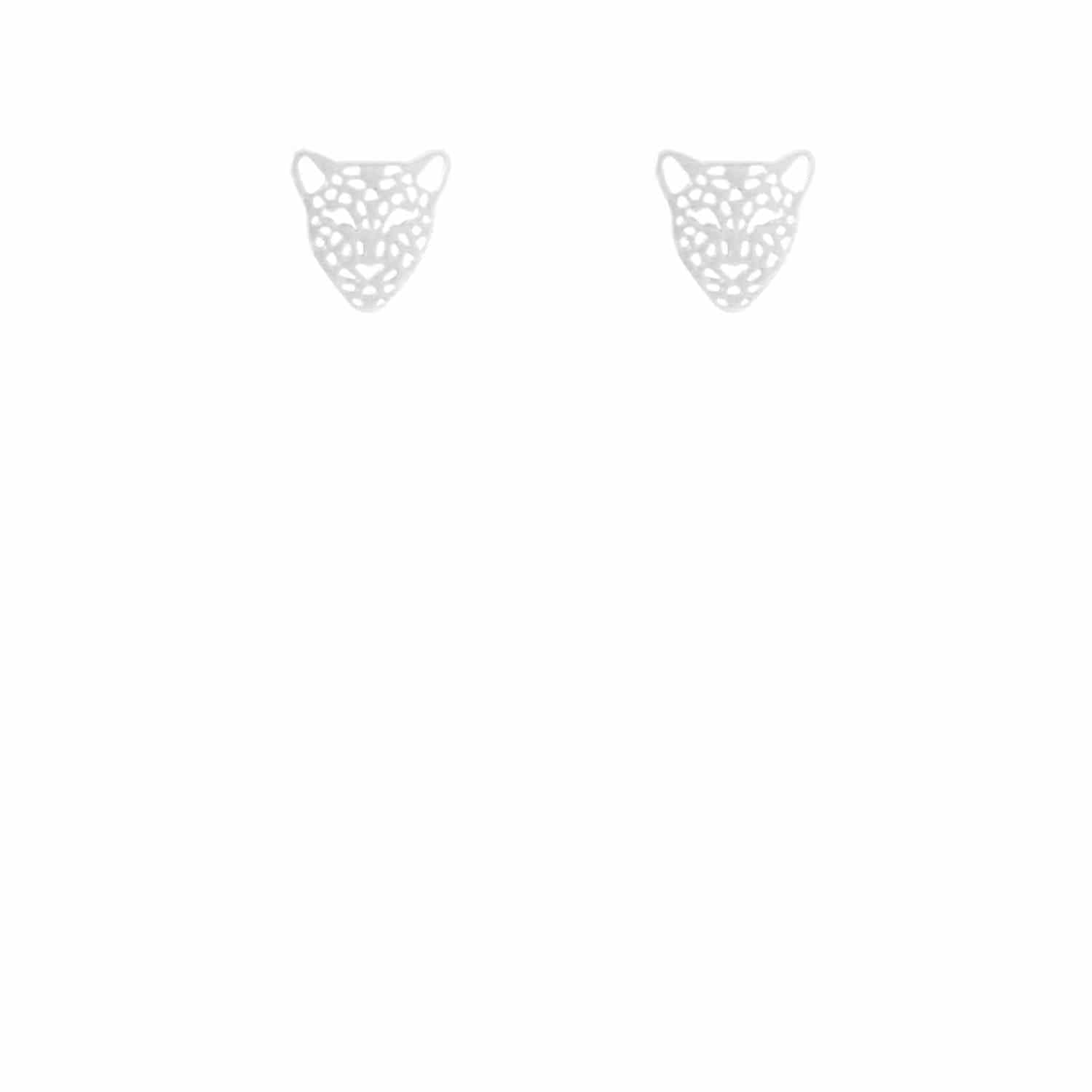 EVELYNE-M PANTHERA | Head Midi - Stud Earring - Silver