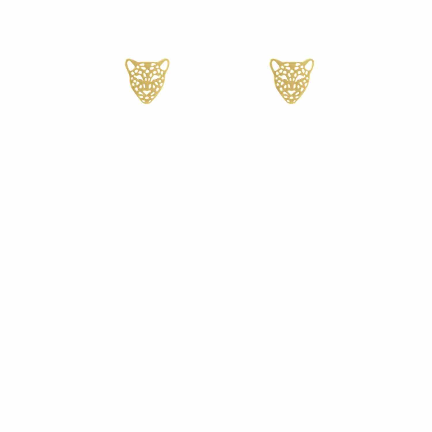 EVELYNE-M PANTHERA | Head Mini - Stud Earring - Gold