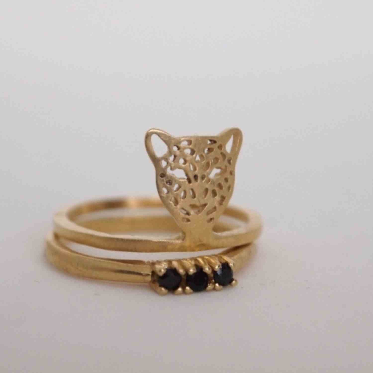 EVELYNE-M PANTHERA | Head - Ring - Gold